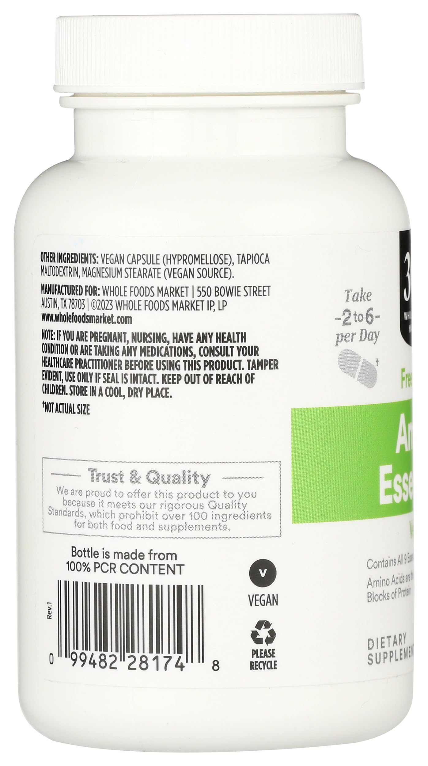 365 by Whole Foods Market Amino Essentials, 100 Tablets