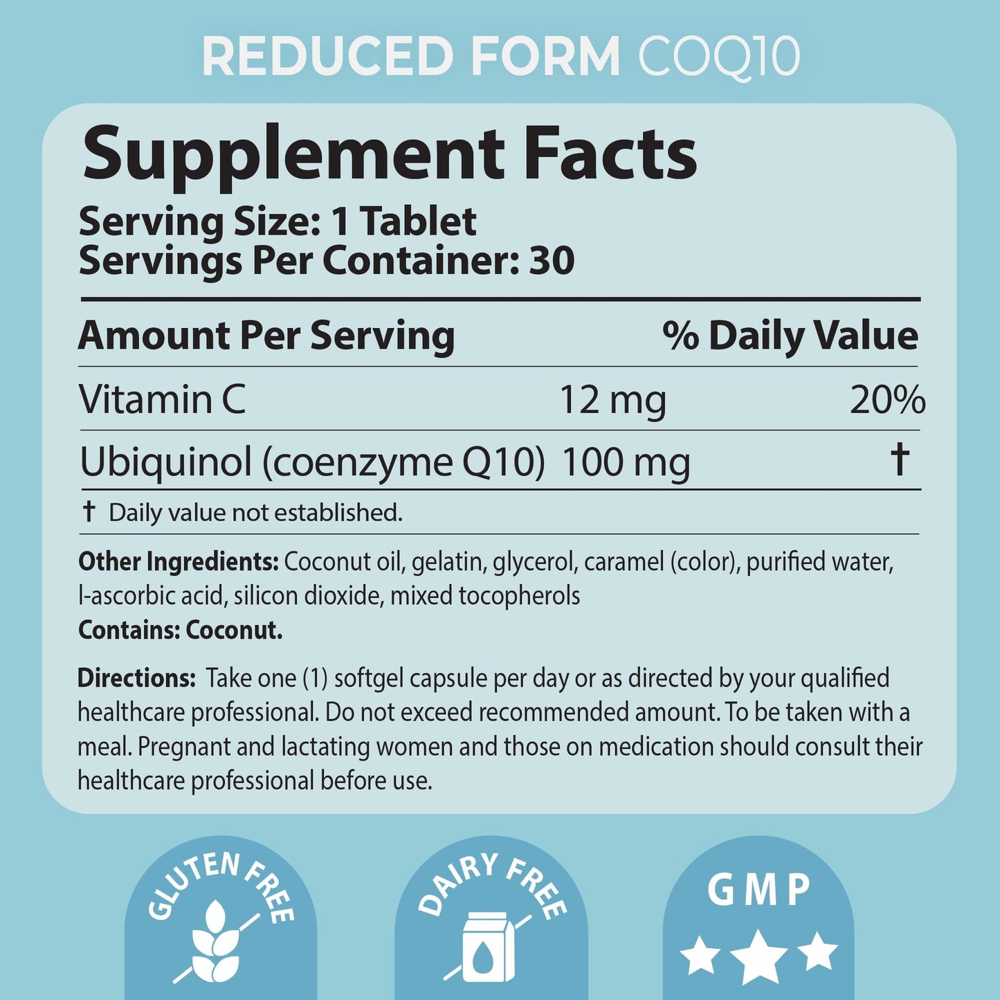 Pharma Nord CoQ10 Ubiquinol 100 mg Softgels 30