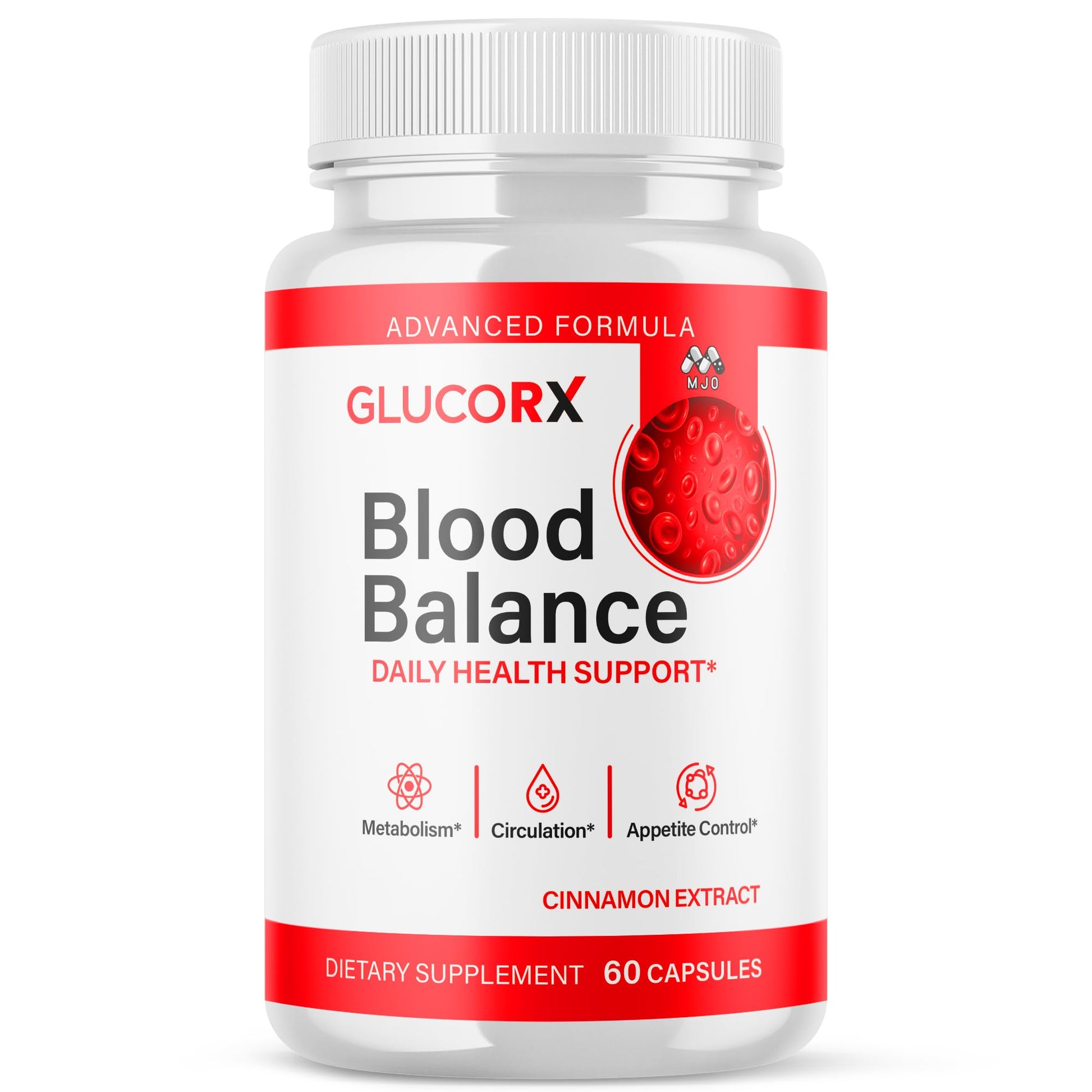 MJO GlucoRX Blood Balance Capsules 60 Count