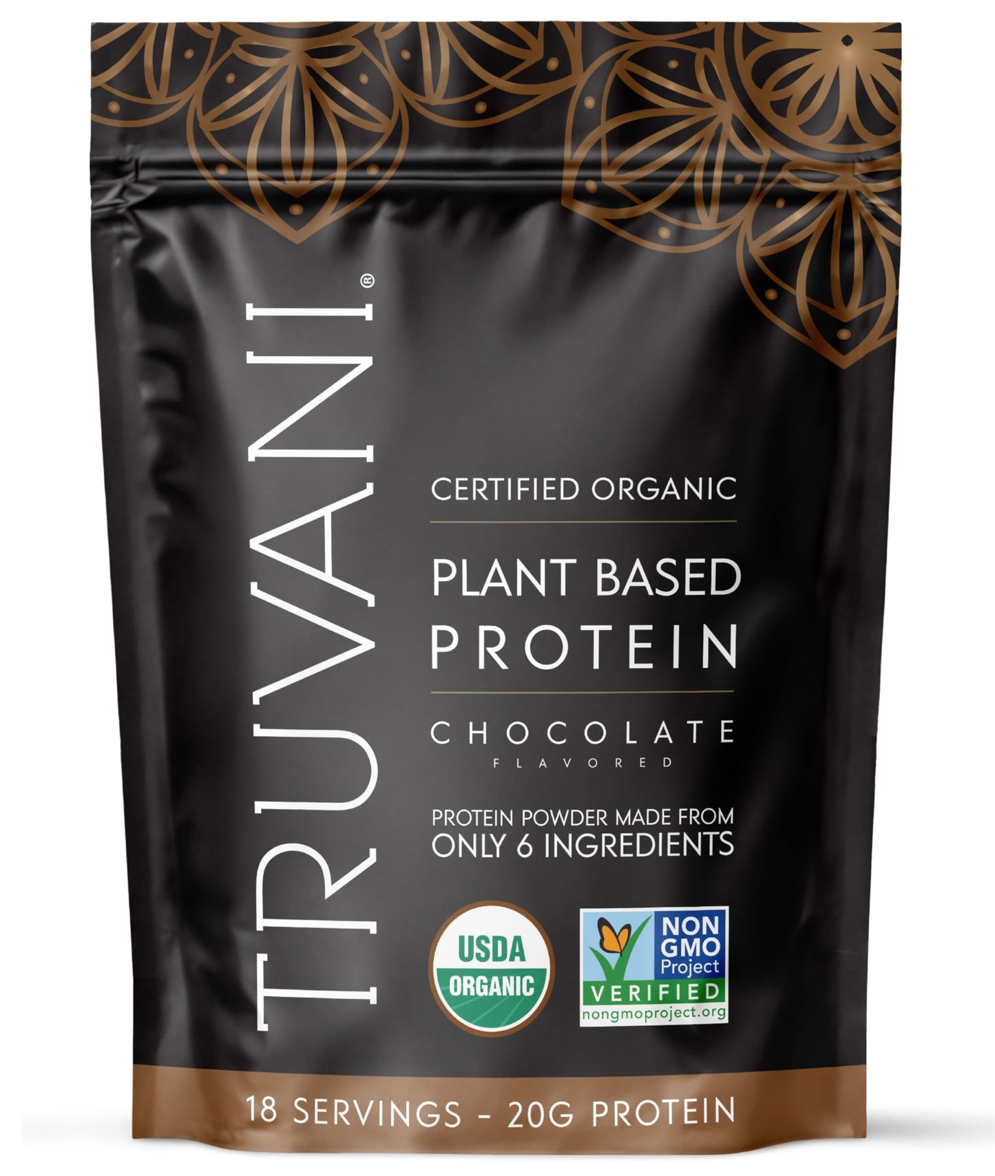 Truvani Organic Plant Based Protein Powder 21.1 oz
