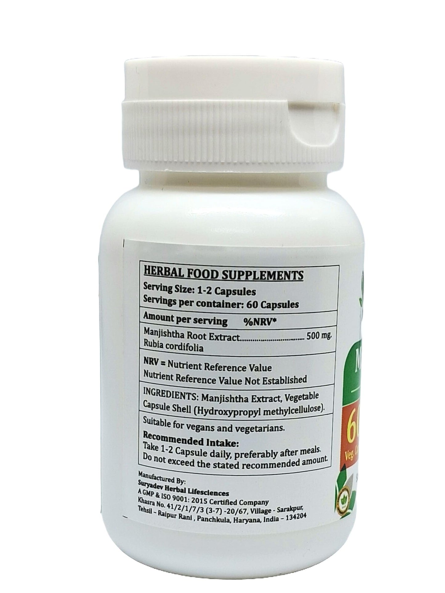 Satya Naturals Manjishtha Forte Capsules 60 Capsules