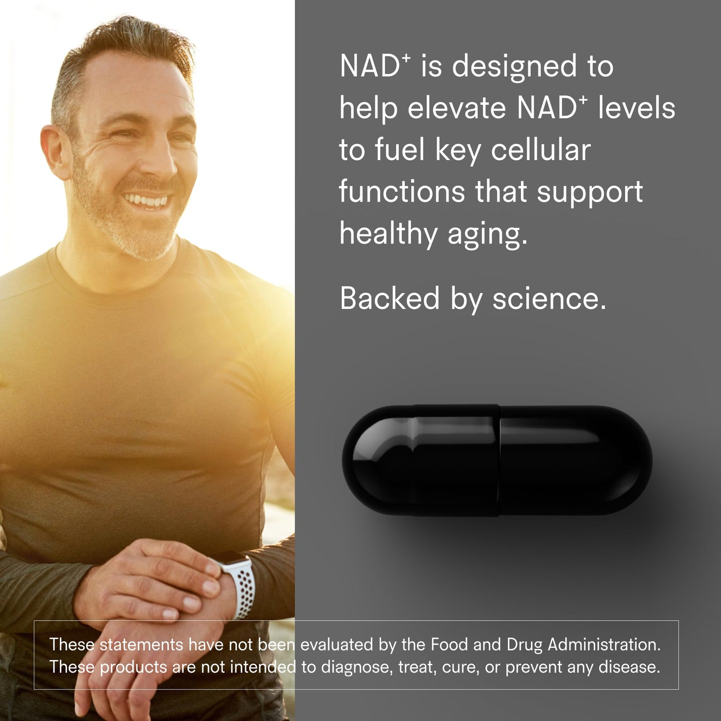 Tally Health NAD+ Supplement with Niacinamide Capsule 60 Count