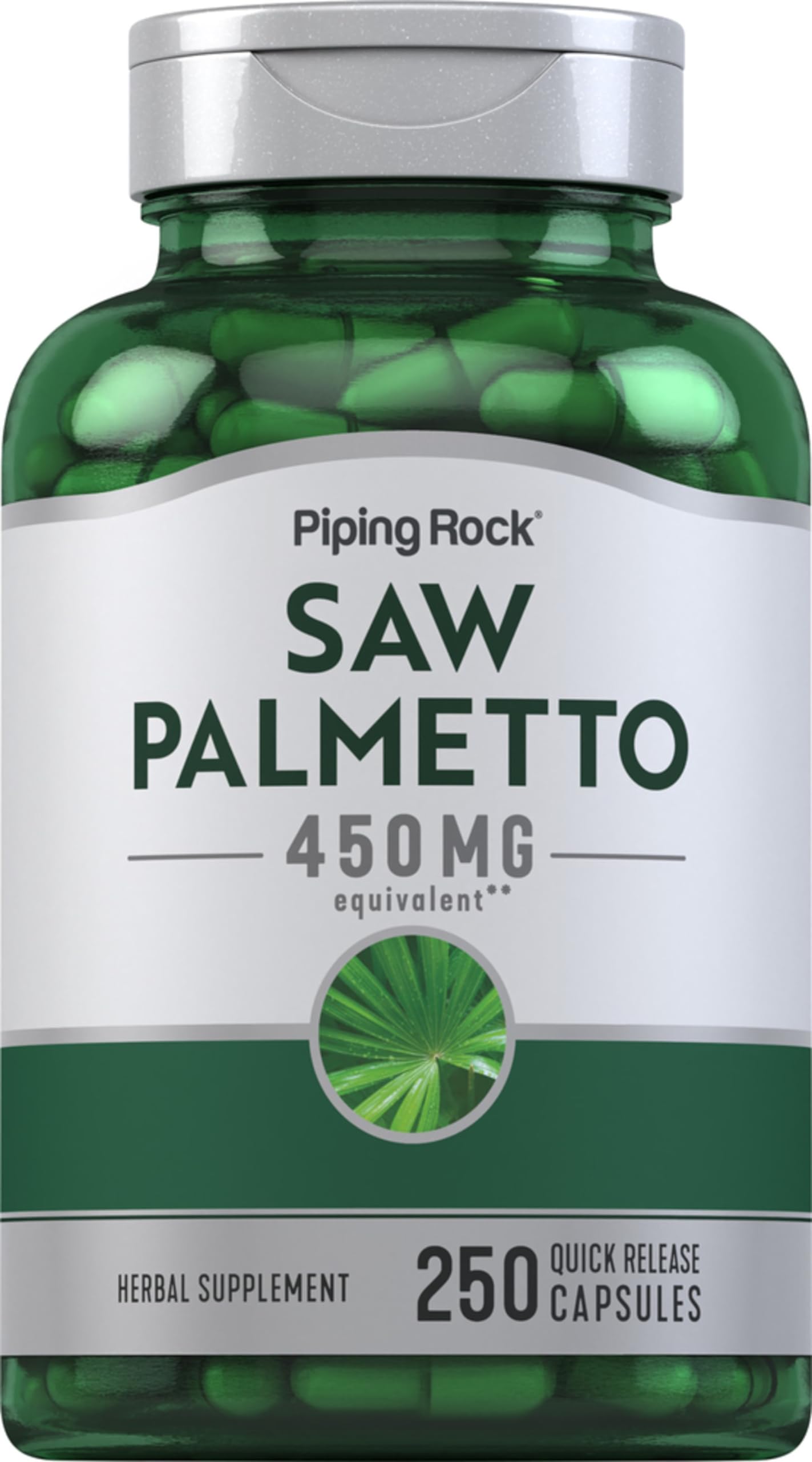 Piping Rock Saw Palmetto 450mg Capsule 250 Count