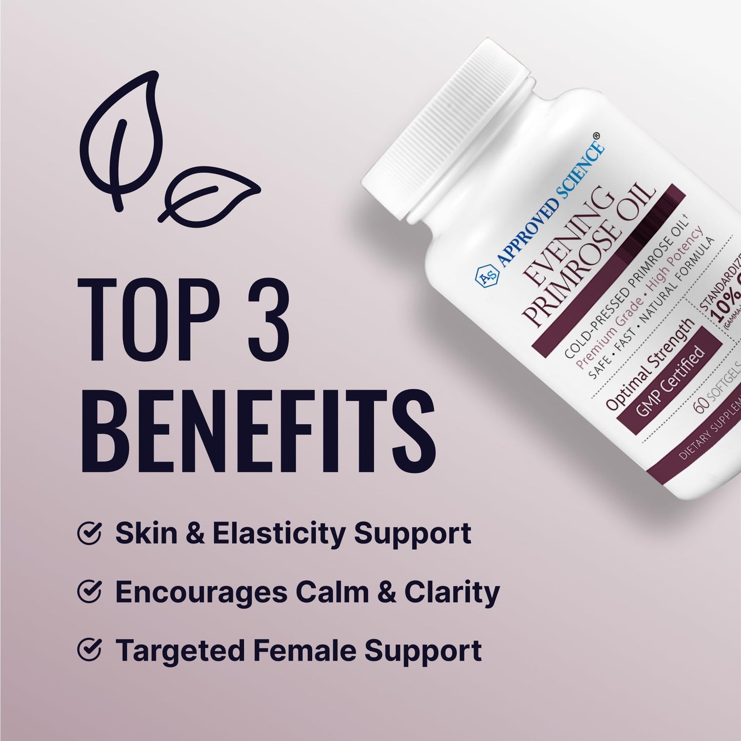 Approved Science Evening Primrose Oil Softgels 180