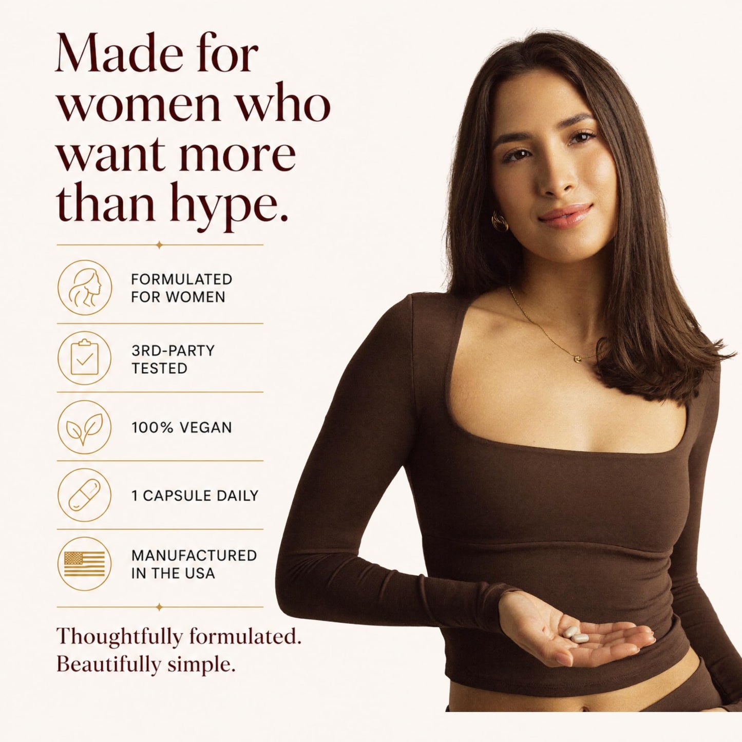Ferluxe Ferritin Iron Supplement for Women Capsule 30 Count