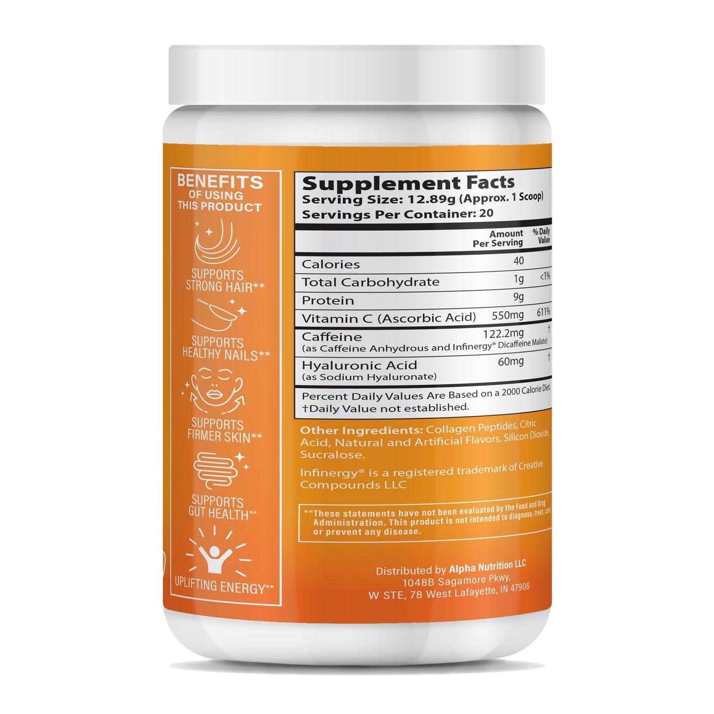 About Your Collagen Peptide Energy Collagen Powder 8.92 oz