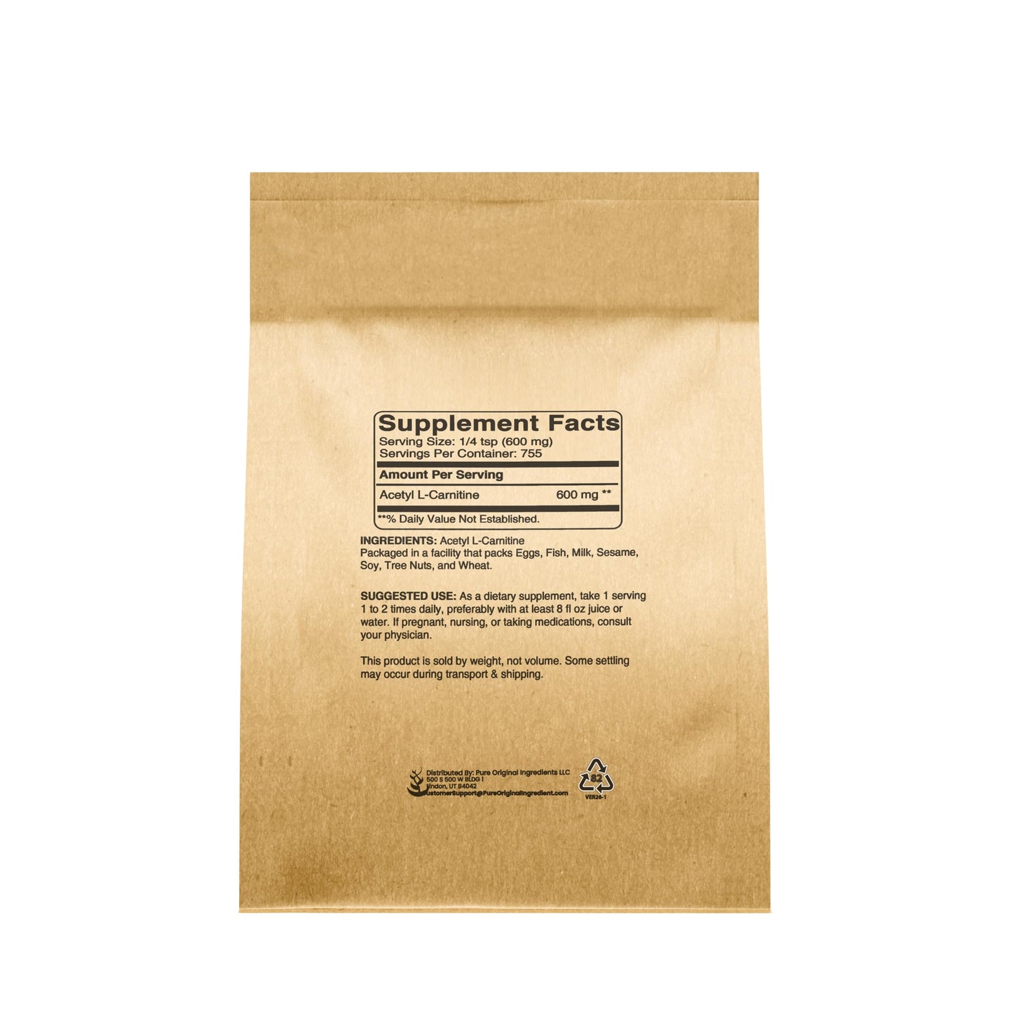 Pure Original Ingredients Acetyl L-Carnitine Powder 16