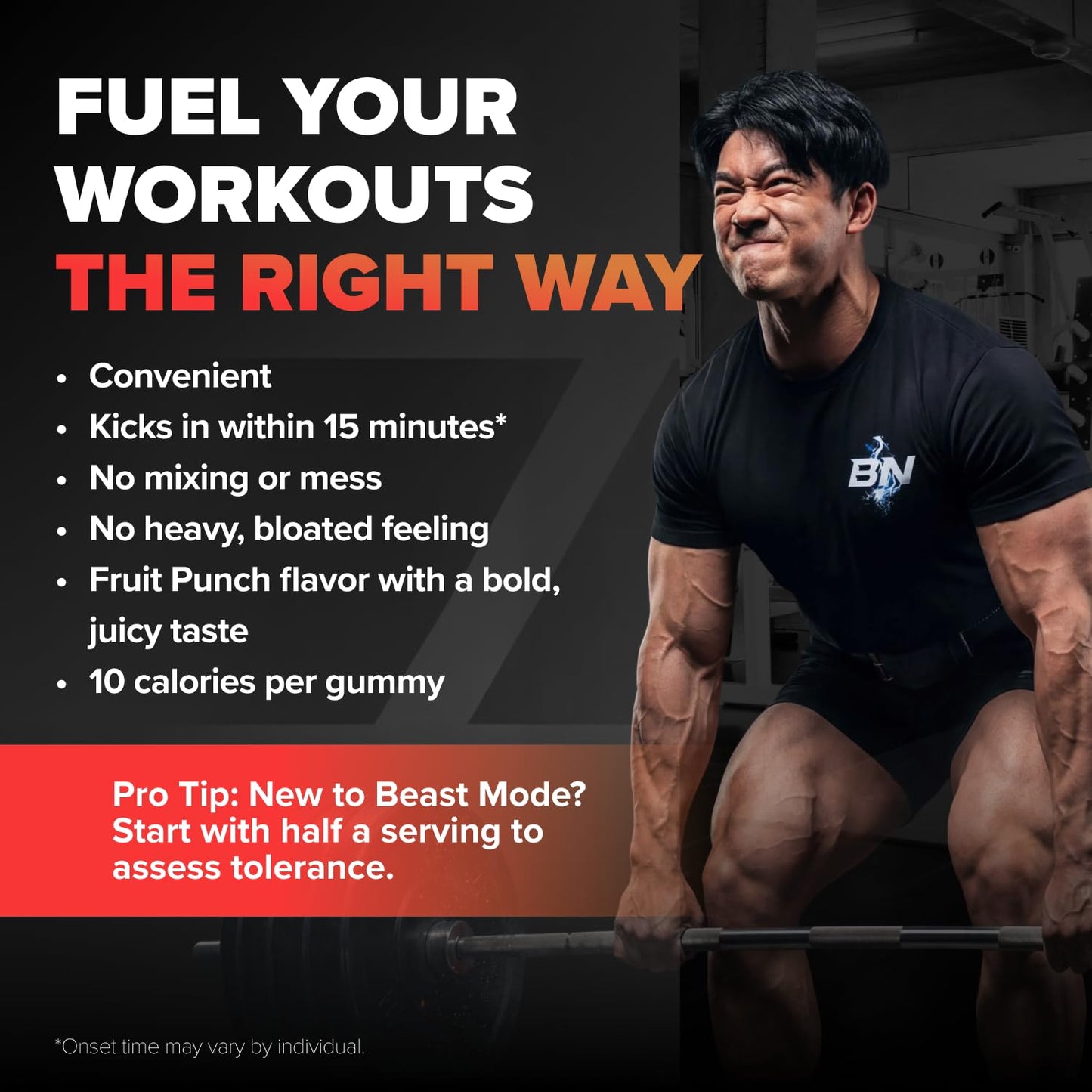 Bounce Pro Beast Mode Pre Workout Gummy 30 Count