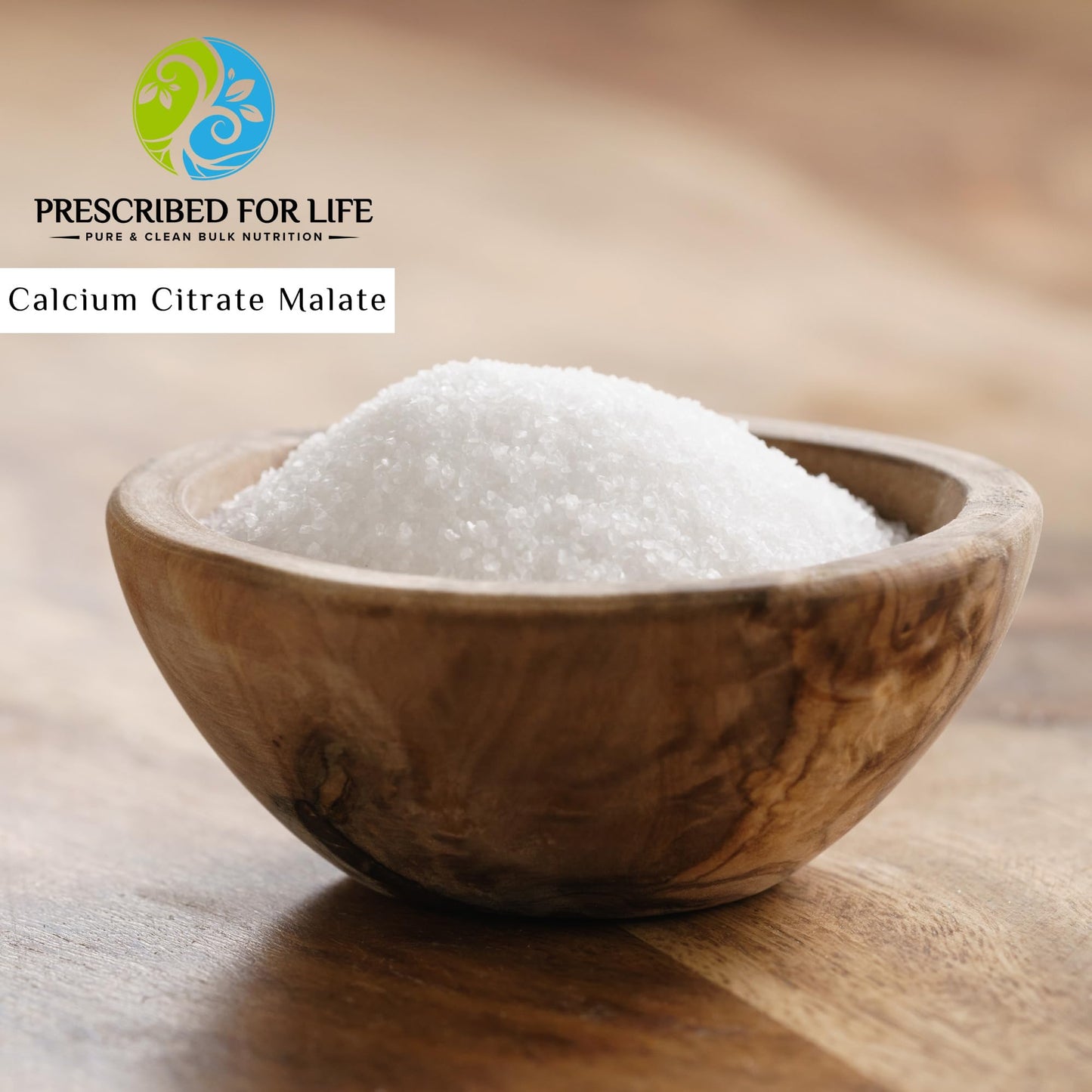 Prescribed For Life Calcium Citrate Malate Pure Vegan Calcium Powder Easy Absorption Formula Non-GMO Filler & Additive Free 176.37 Ounces