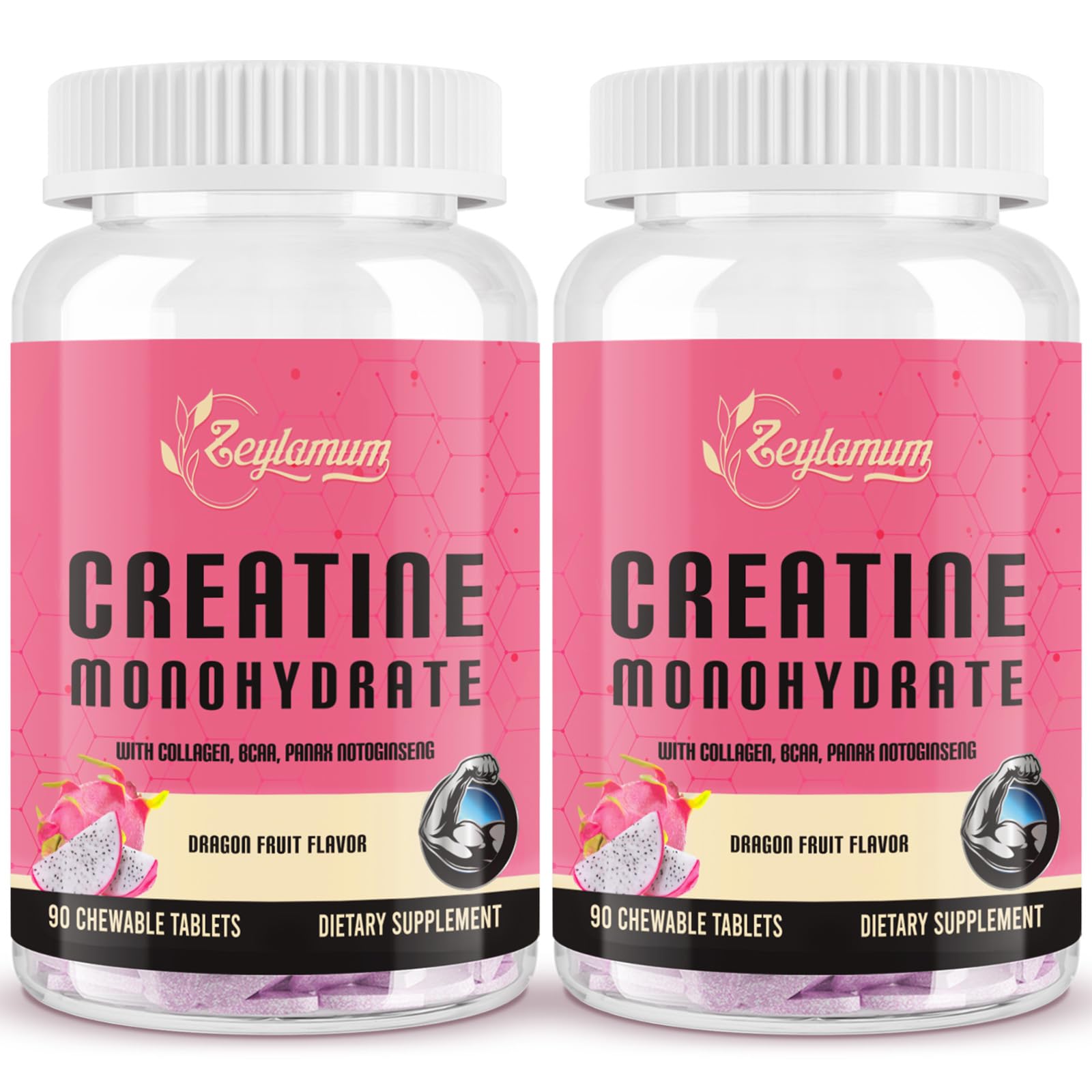 Zeylamum Creatine for Women Chewable 180 Count