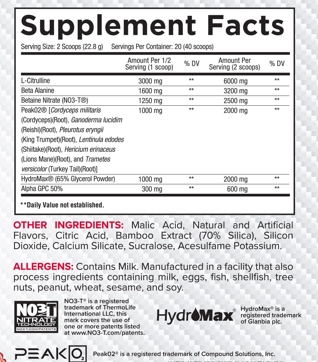 Core Nutritionals Pump Powder, 16 Servings
