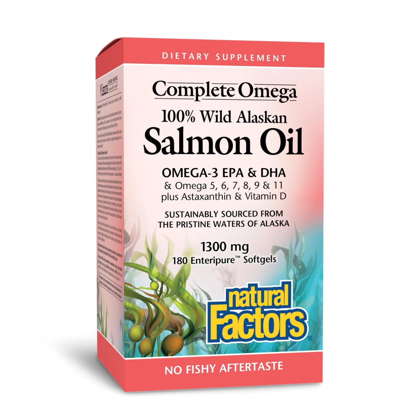 Natural Factors Complete Omega Wild Alaskan Salmon Oil Softgels 180