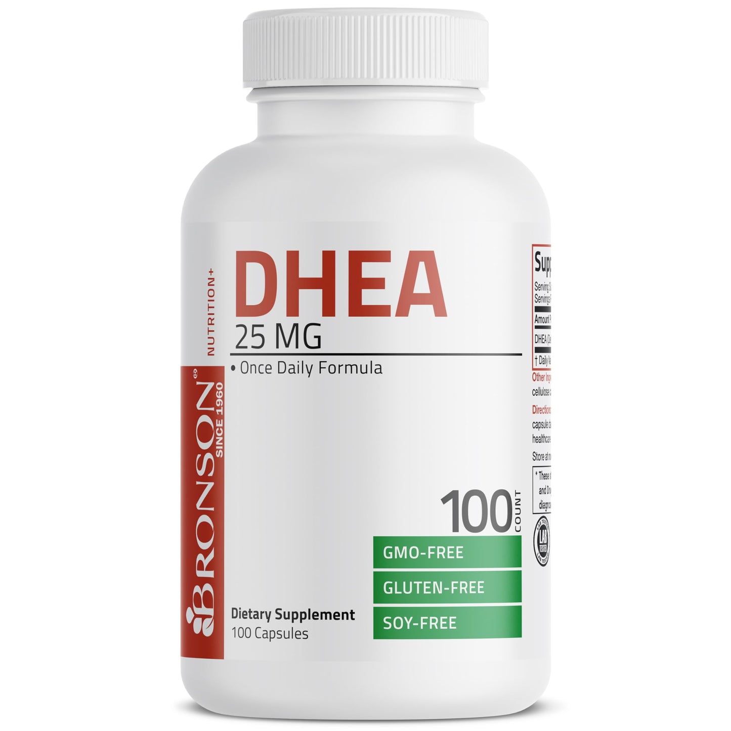 Bronson DHEA 25mg Once Daily Formula Capsule, 100 Capsules