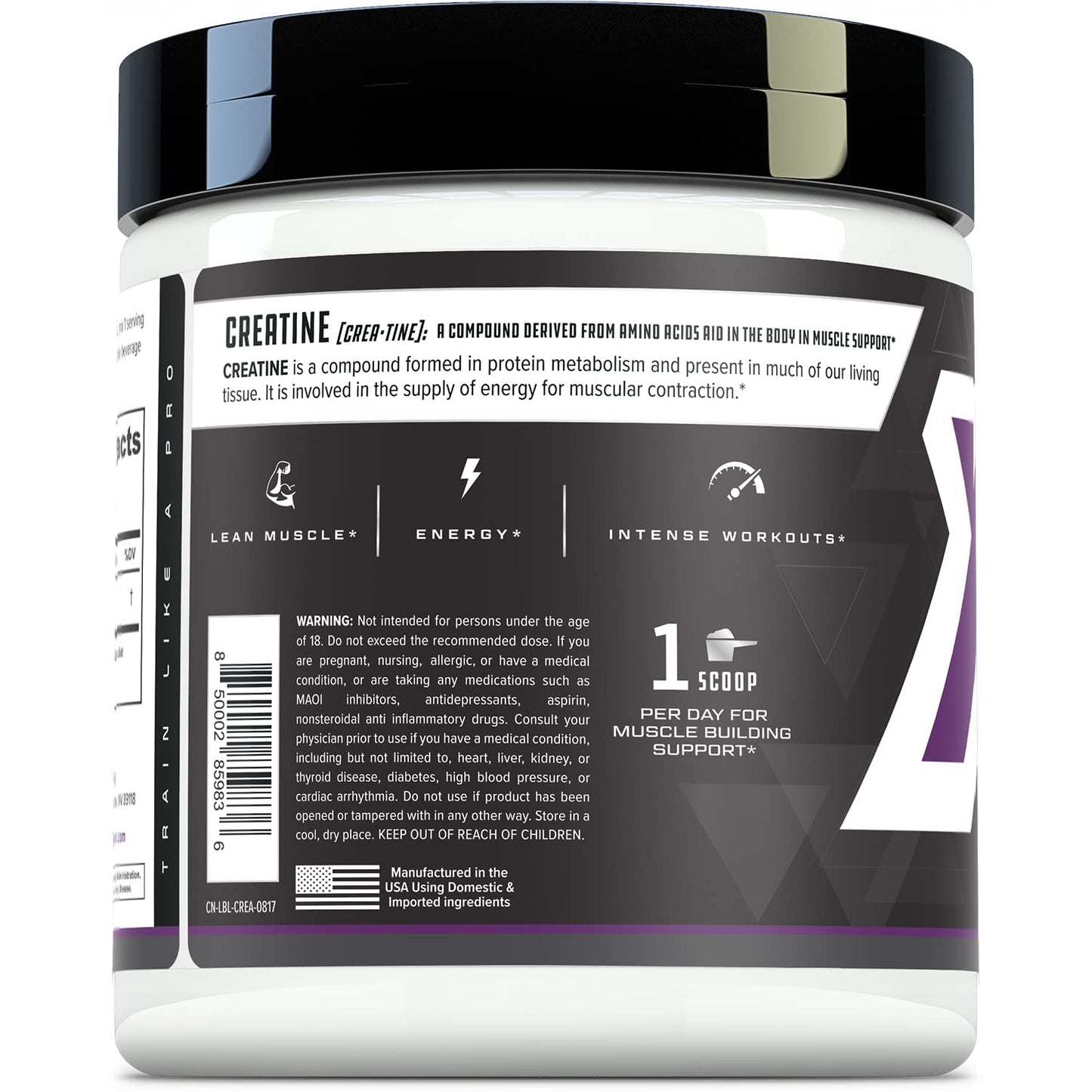 Cutler Nutrition Pure Creatine Monohydrate Powder 50 Servings