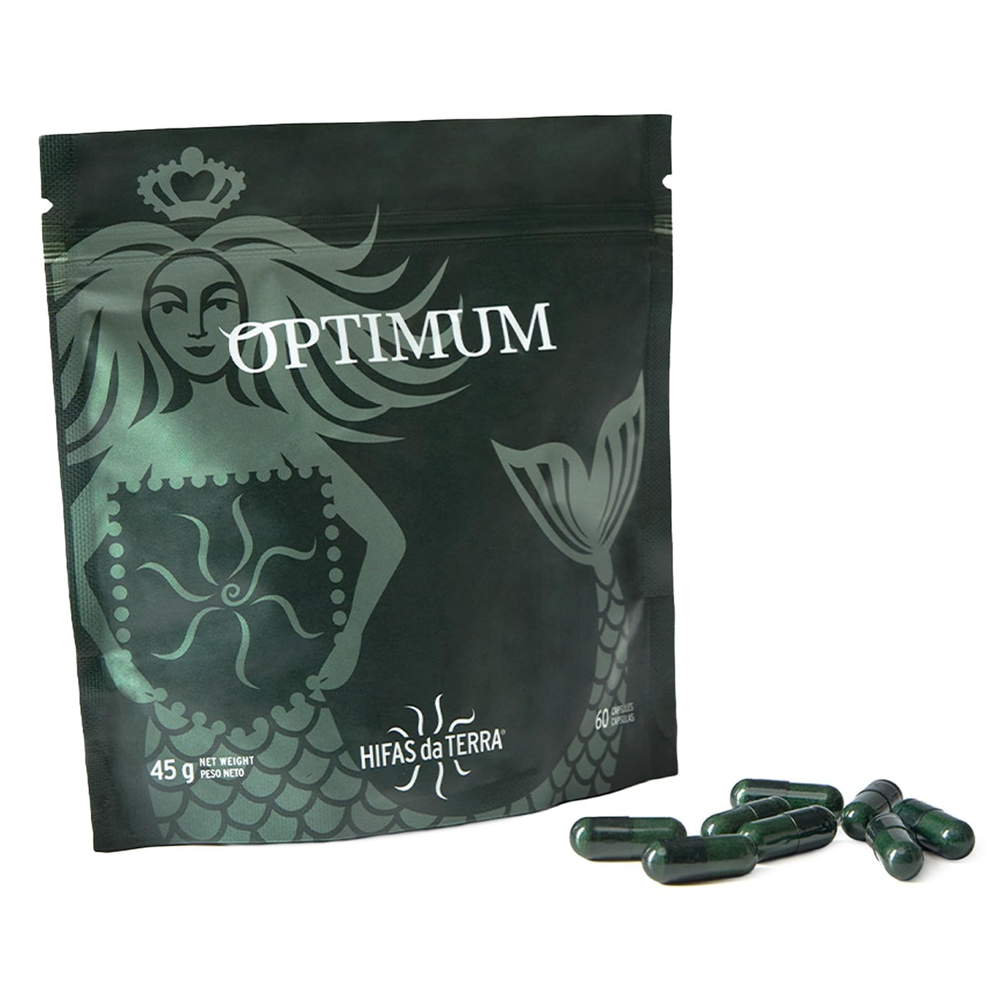HIFAS DA TERRA Optimum Refill Pack for Women - Mushroom Supplement Complex with Cordyceps & Lions Mane, Adaptogenic Extract Powder, 60 Capsules