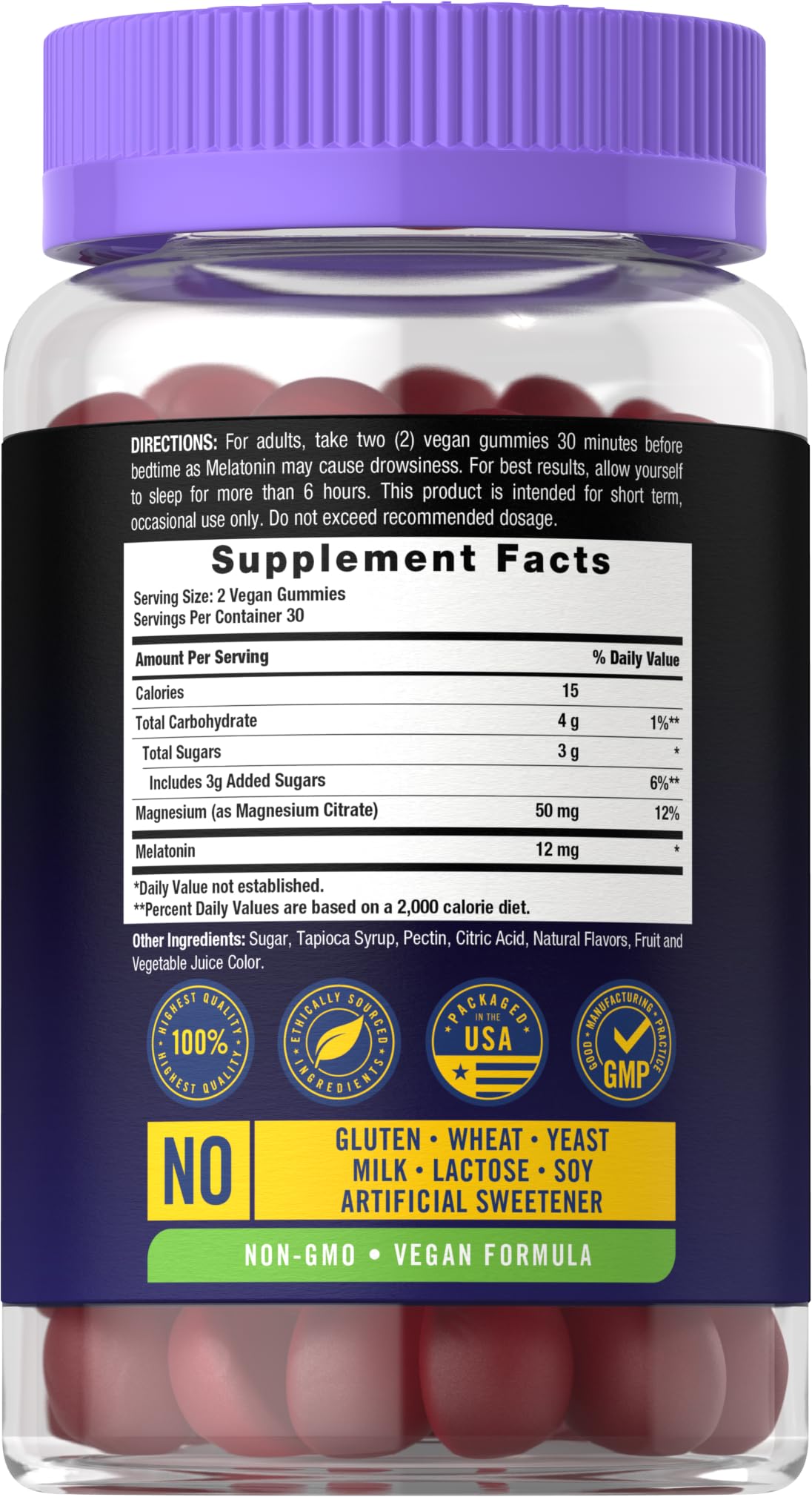 Carlyle Melatonin 12mg Gummies 60 Count