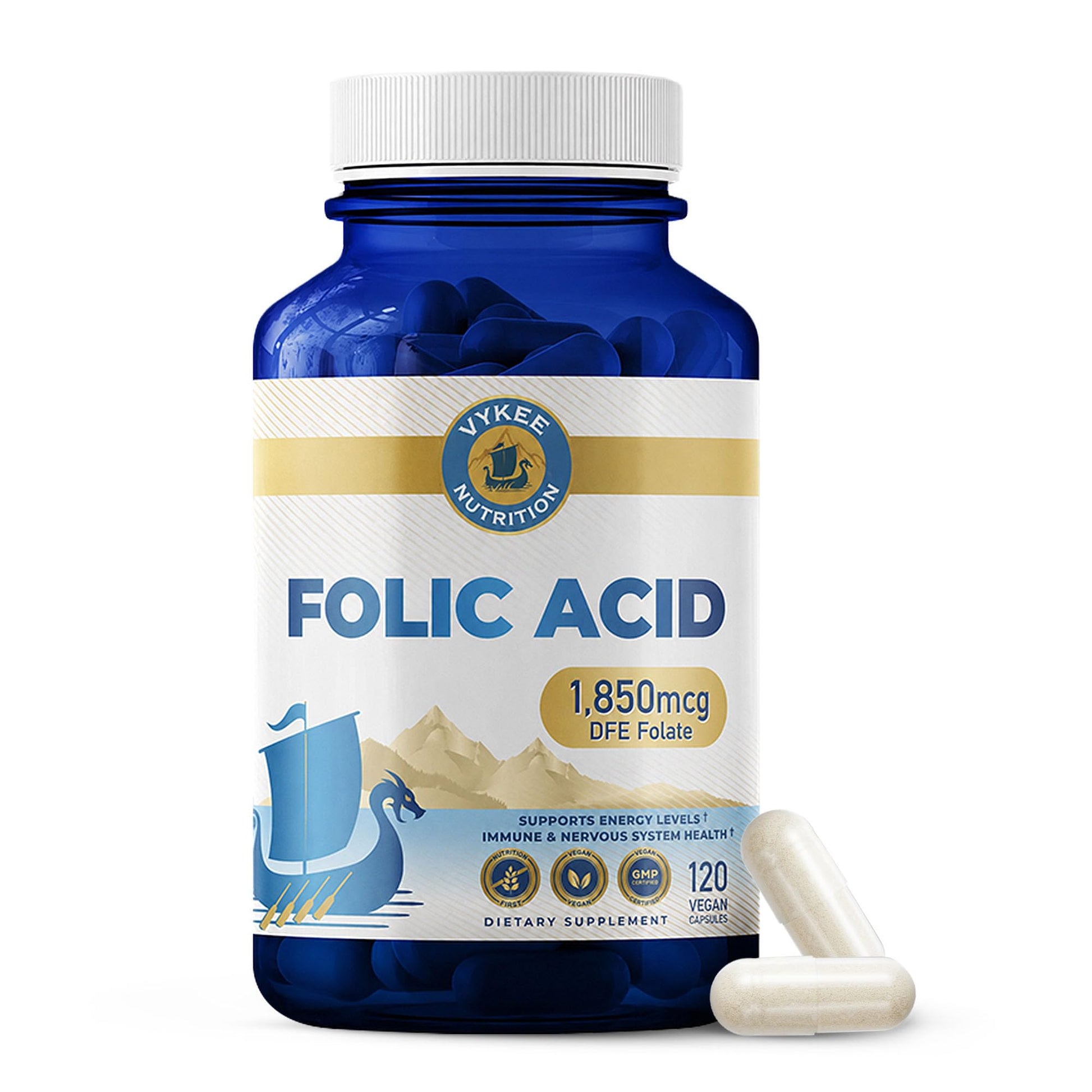 Vykee Nutrition Folic Acid Capsule 120 Capsules