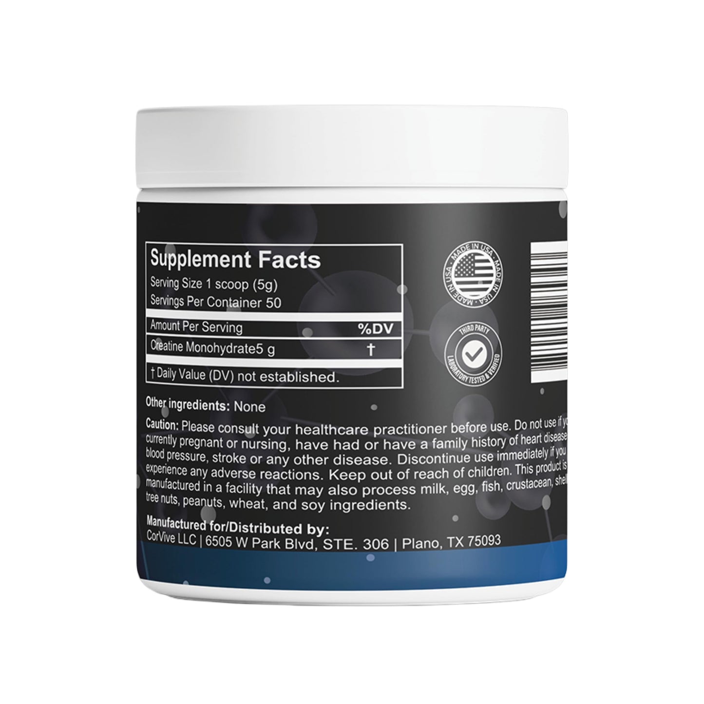 CorVive Creatine Monohydrate Powder, 8.8 oz