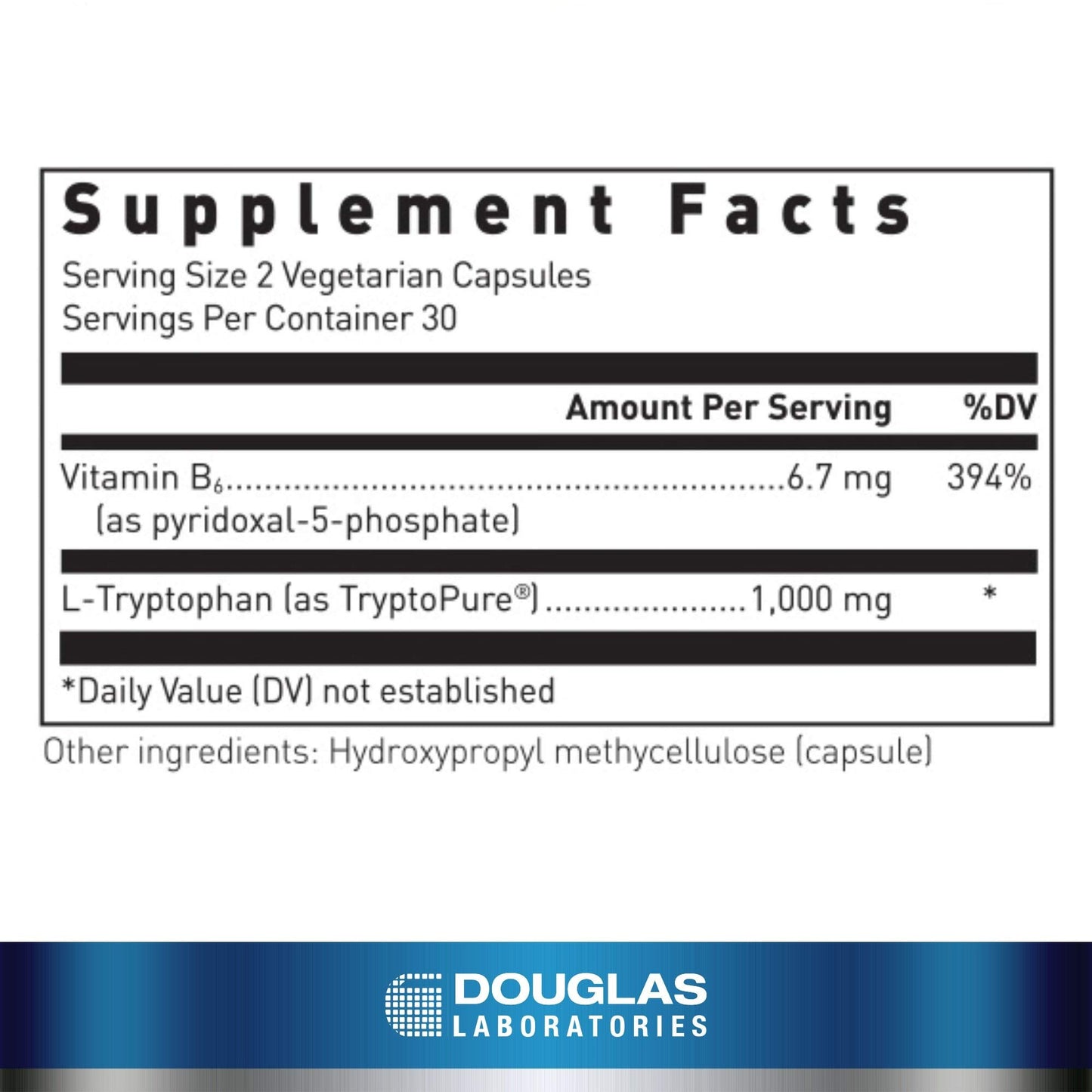 Douglas Laboratories L-Tryptophan Capsules, 60 Capsules