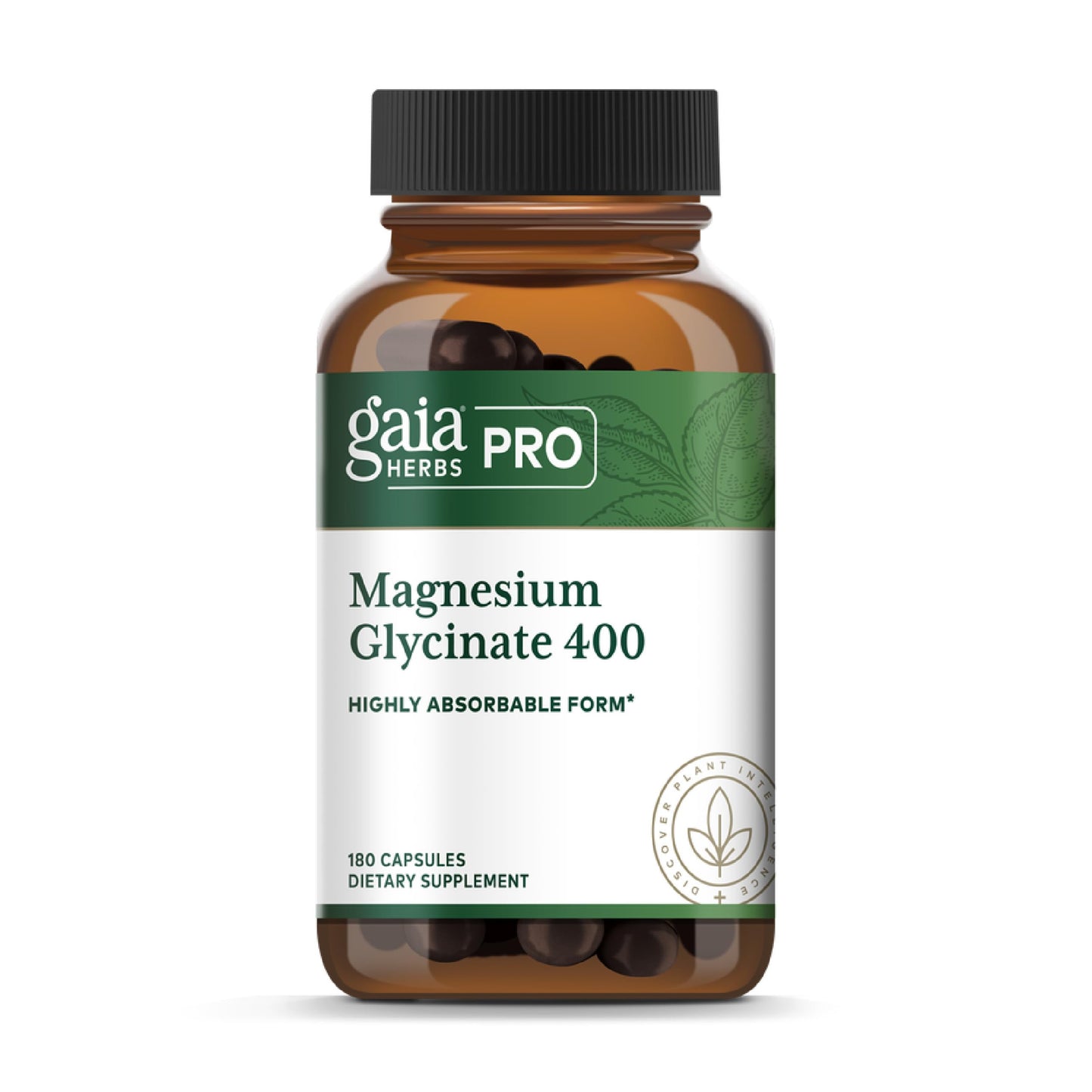 Gaia Herbs PRO Magnesium Glycinate 400mg Capsules, 180 Capsules