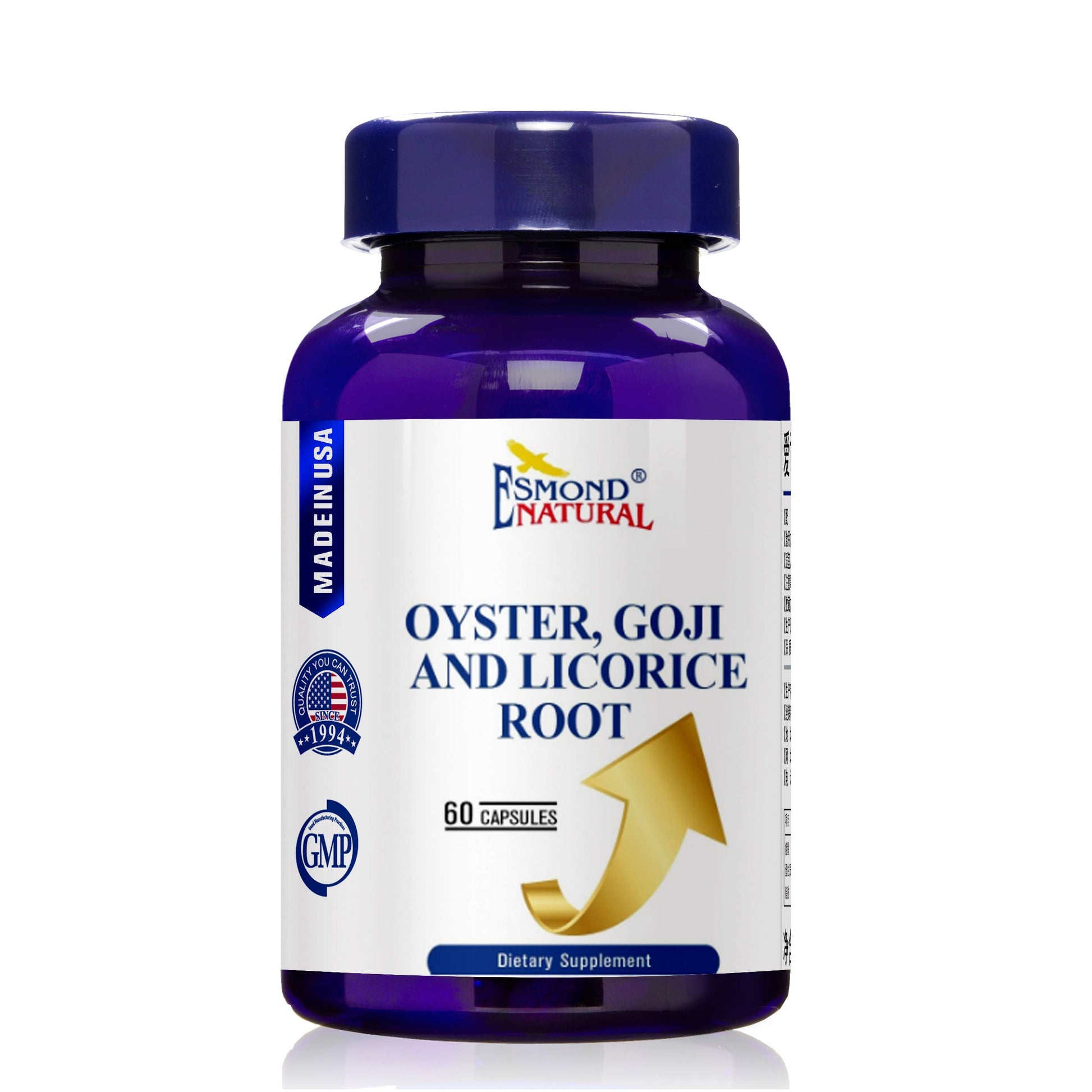 Esmond Natural Oyster, Goji & Licorice Root Complex Capsules, 480 Capsules