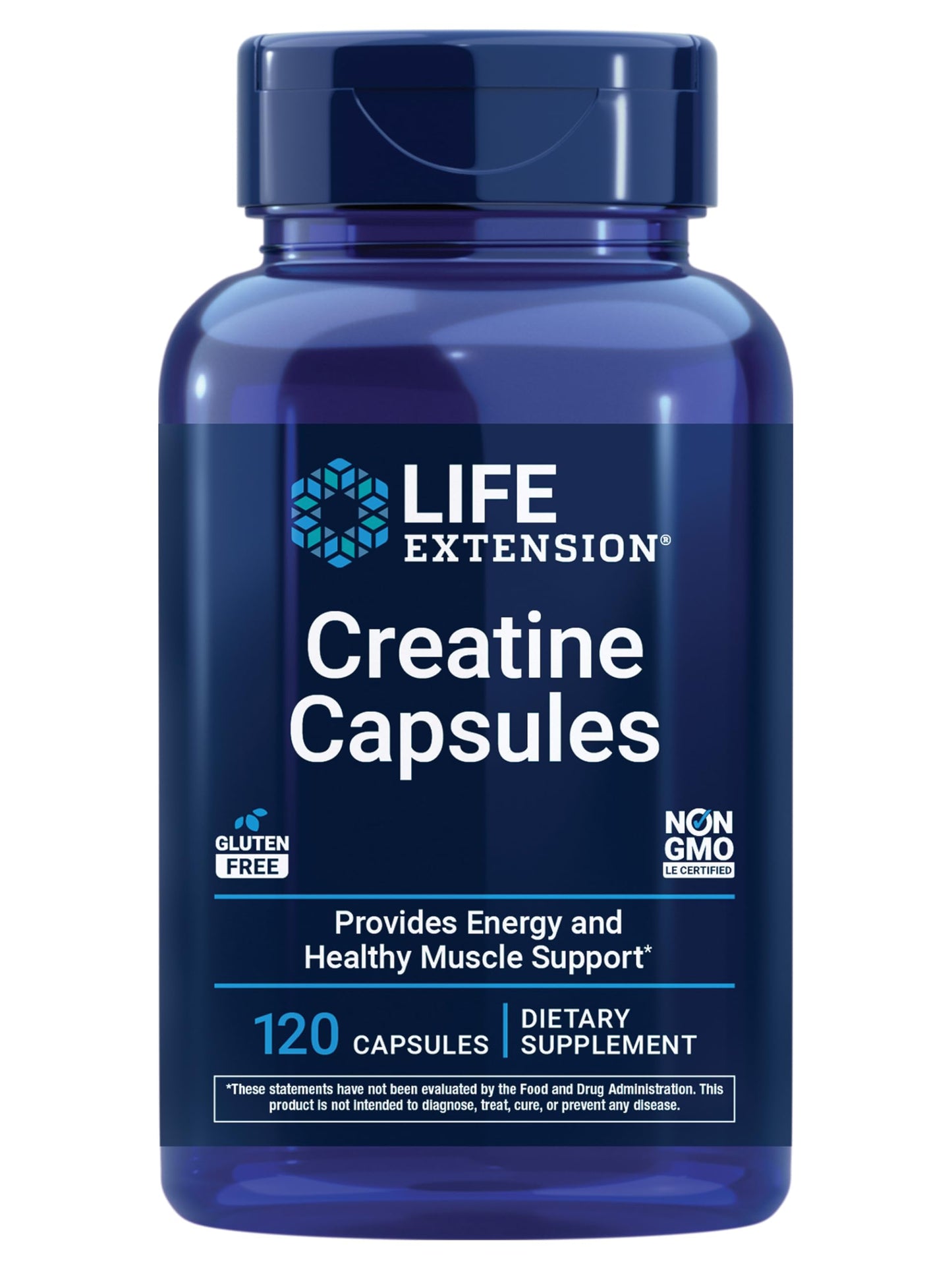Life Extension Creatine Monohydrate Capsules 120 Capsules