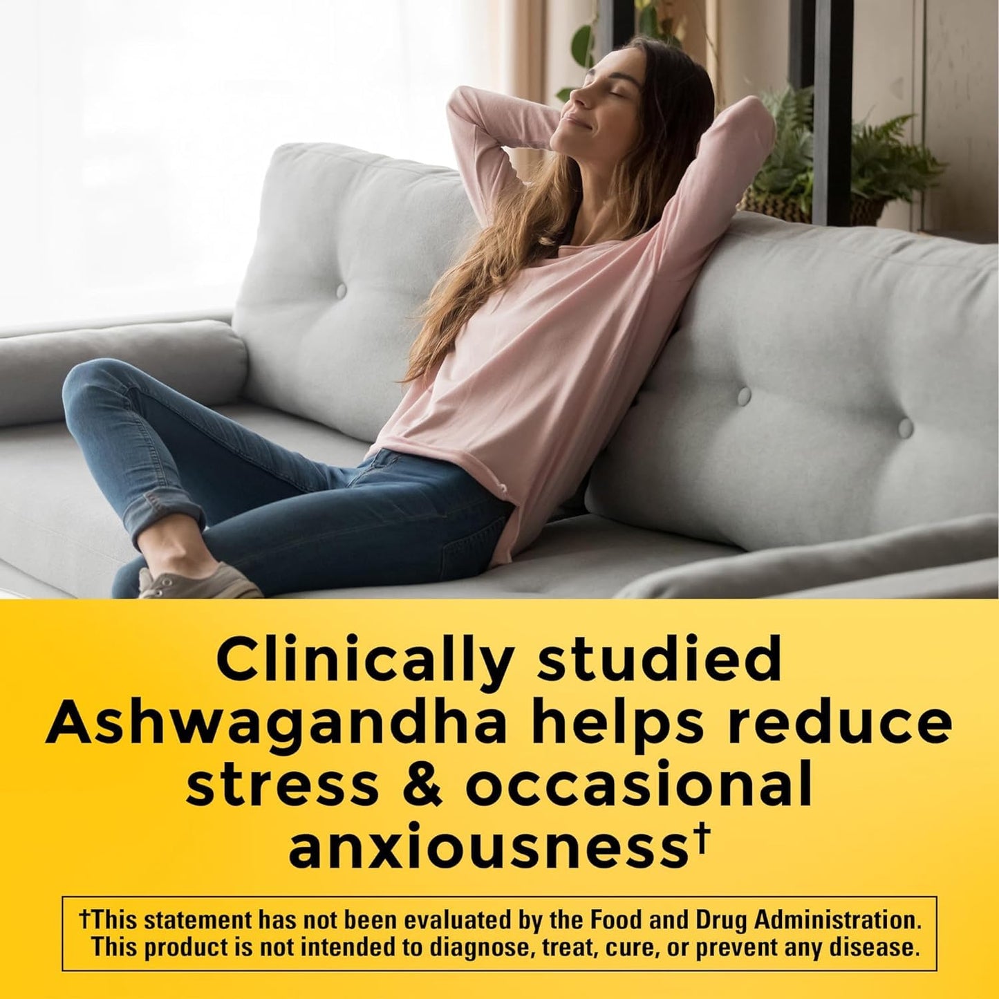 Nature Made Ashwagandha 125mg Capsules 120 Count for Stress Support
