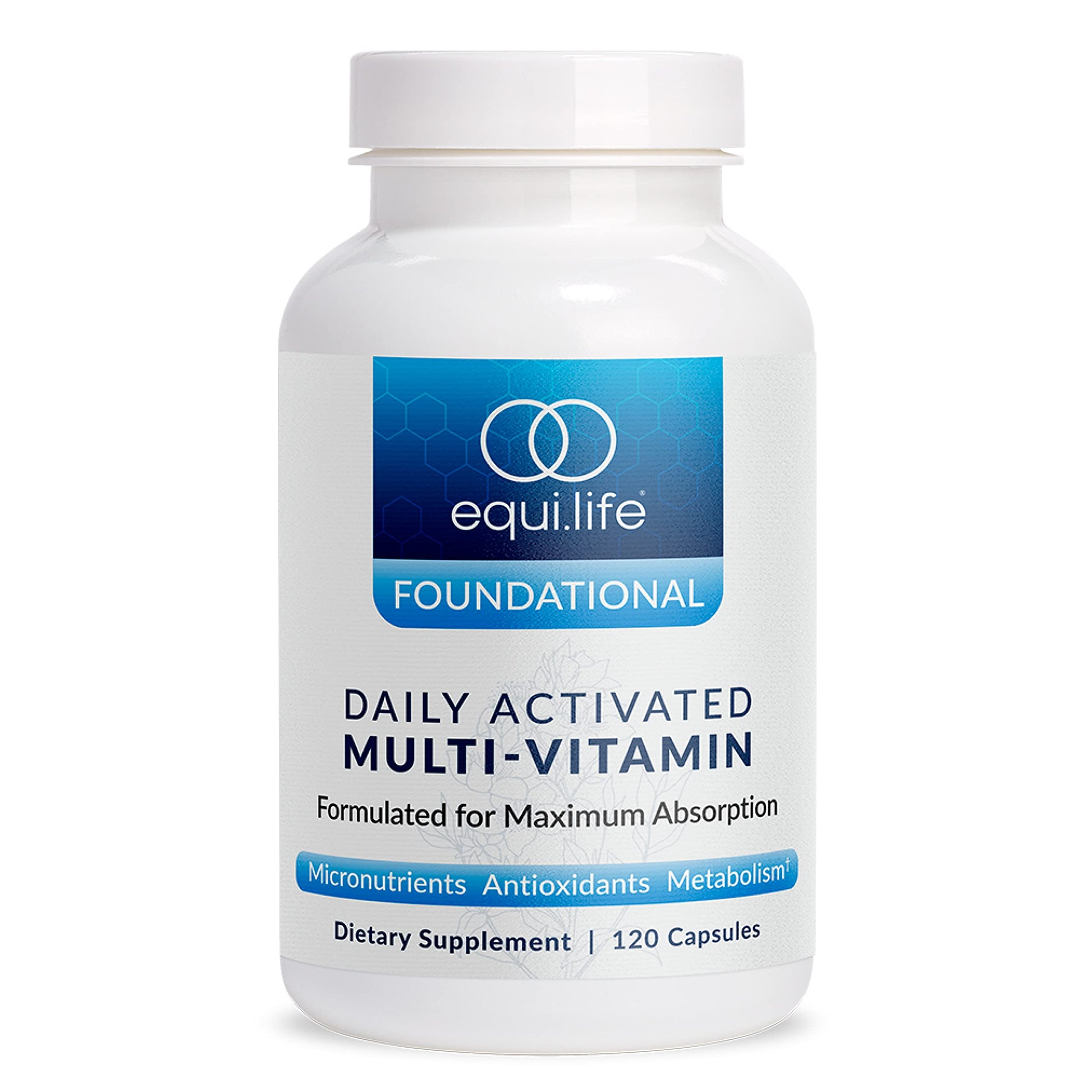 Equilife Daily Activated Multivitamin for Women & Men Capsules 120