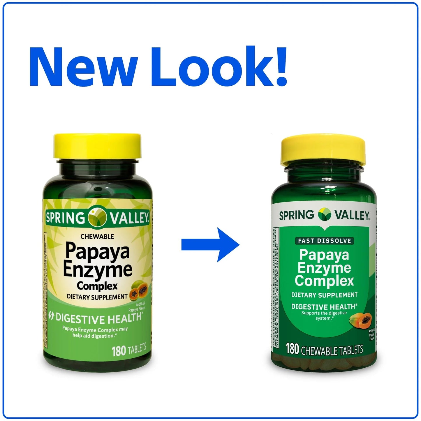 Ravazzi Papaya Enzyme Complex Chewable Tablets, 180 Count