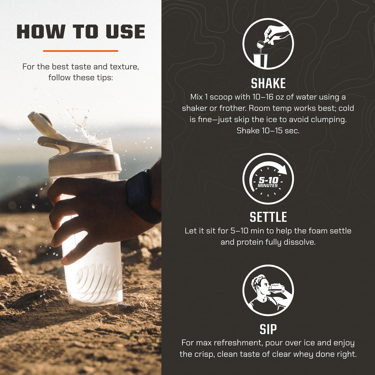 MTN OPS Magnum Clear Whey Protein Isolate Powder, Blue Raspberry Coconut, 20.7 Servings