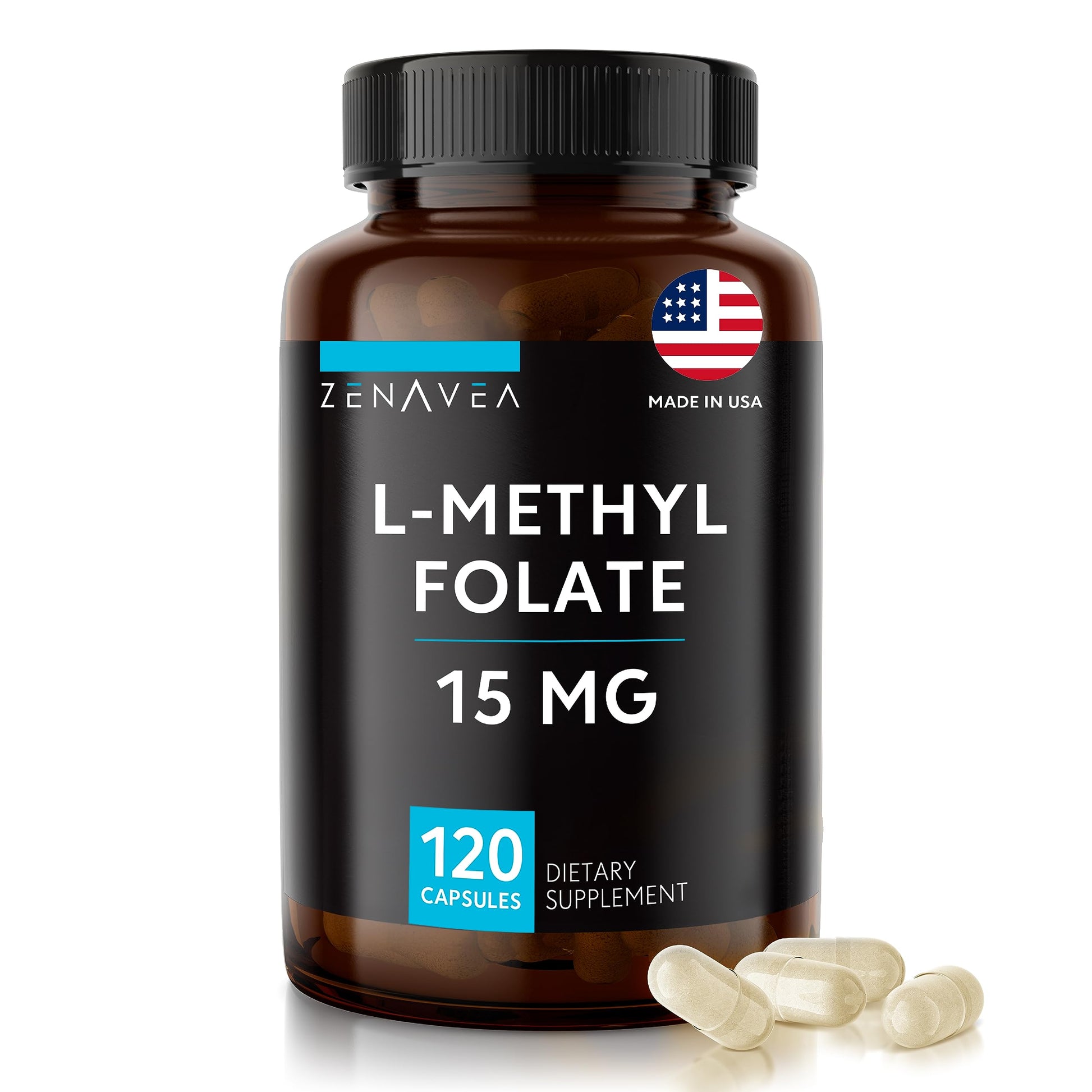 Zenavea L-Methylfolate 15 mg Capsule, 120 Count