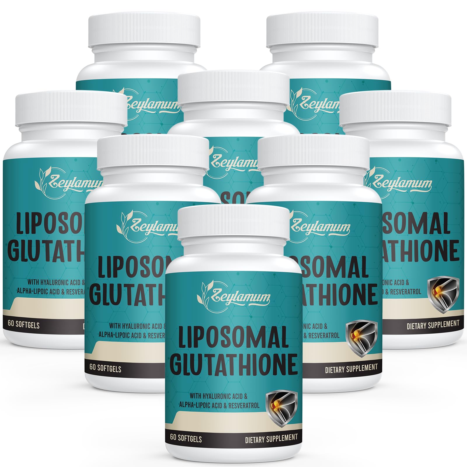 Zeylamum Liposomal Glutathione 2400 mg Softgels, 480 Count