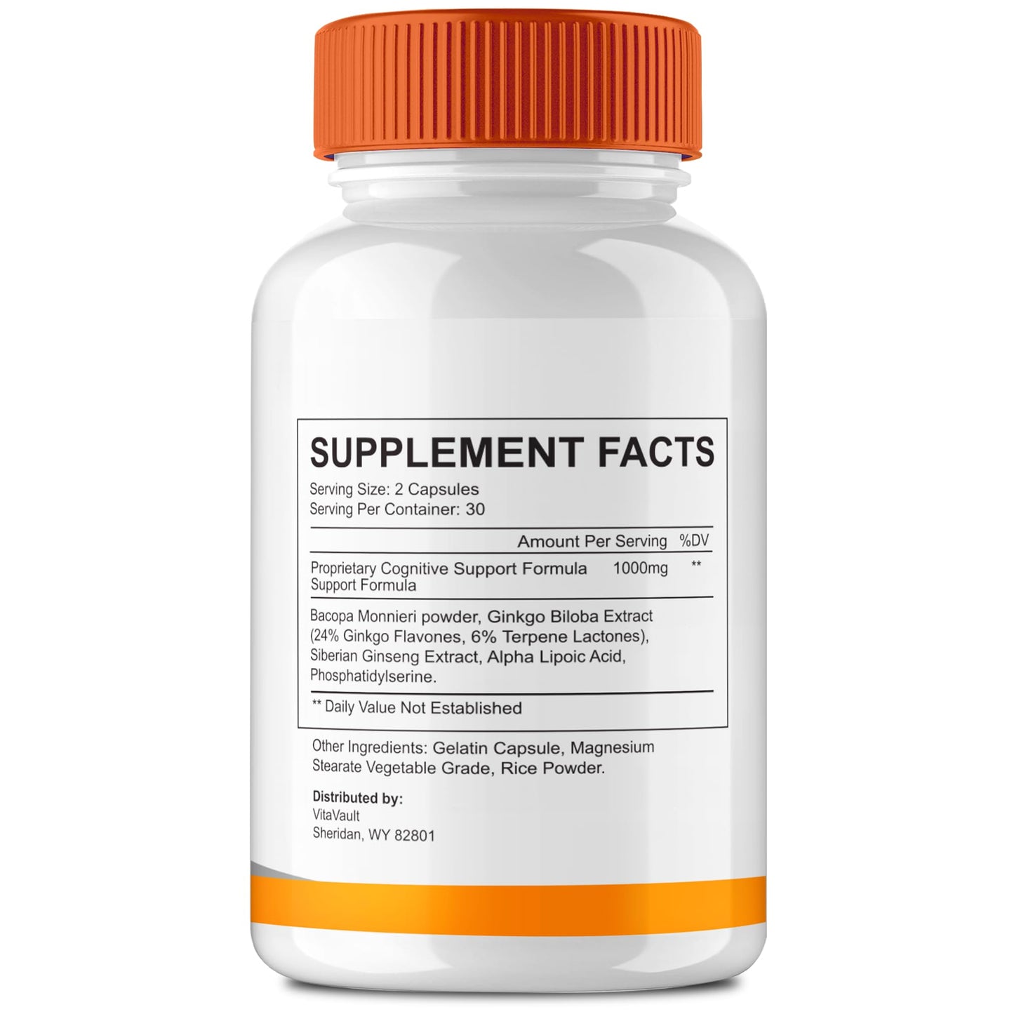 Vitavault Arialief Brain Supplements for Memory and Focus Capsules 300 Capsules