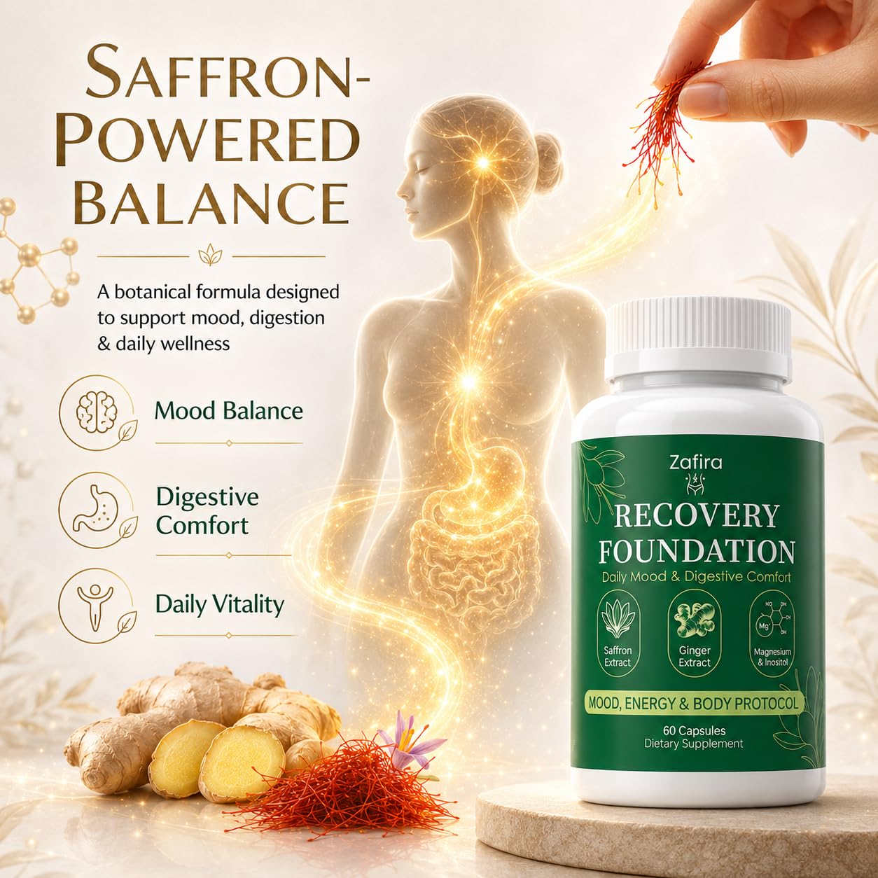 VSRSUKE Zafira Organics Recovery Foundation Capsule 60 Capsules