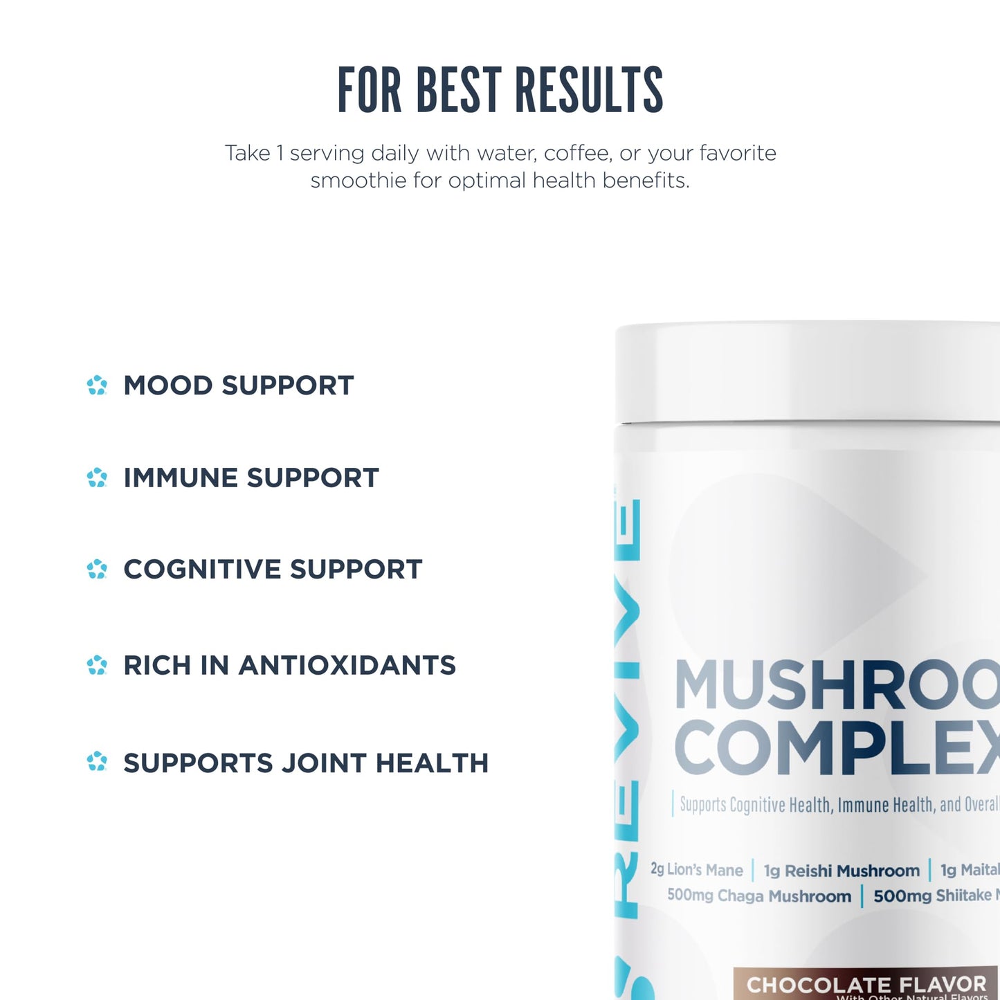 Revive Mushroom Powder Chocolate 12.17 Ounce