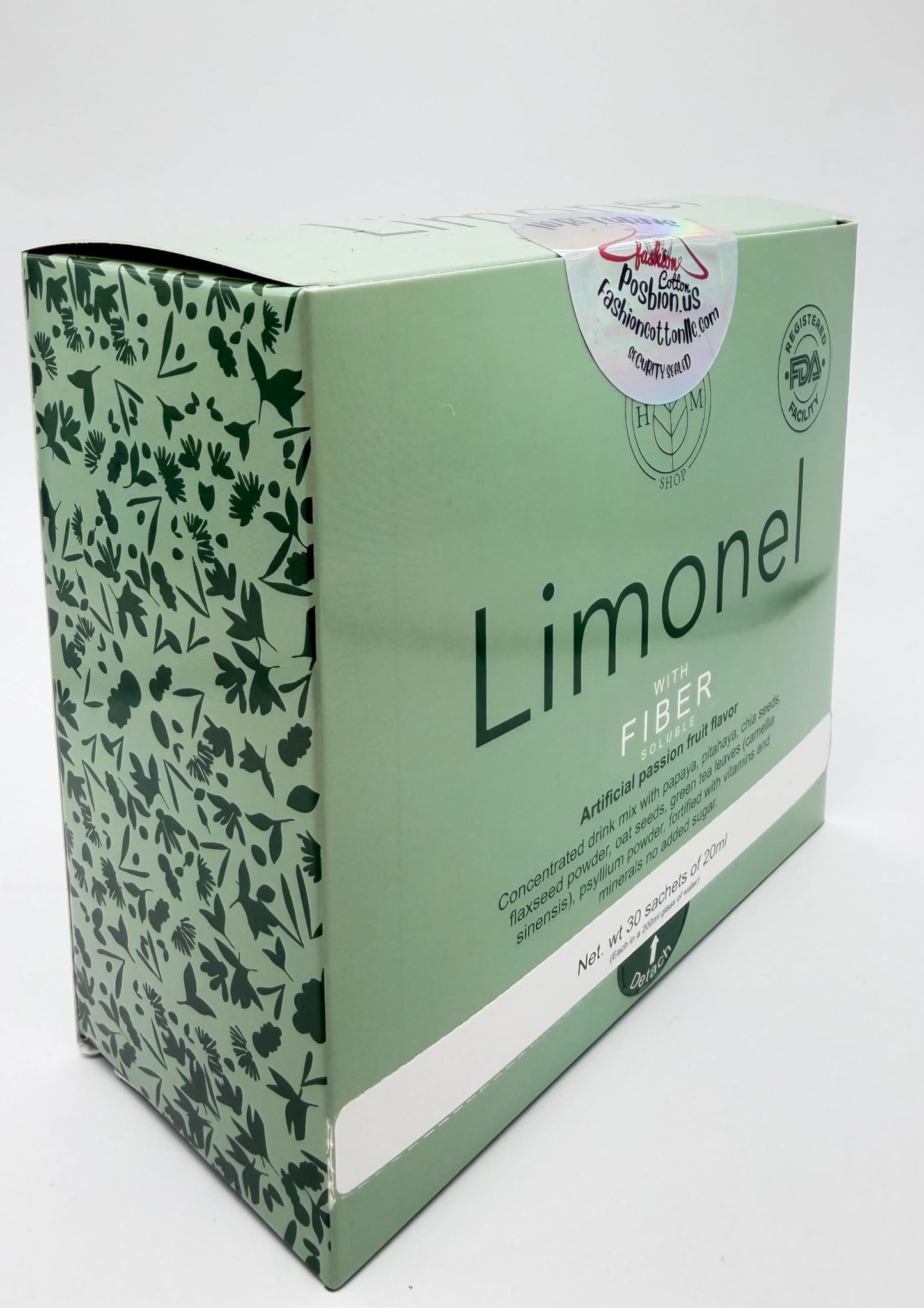 FASHIONCOTTONLLC Limonel Prebiotic Fiber Supplement for Digestive Health Capsule 1 Count
