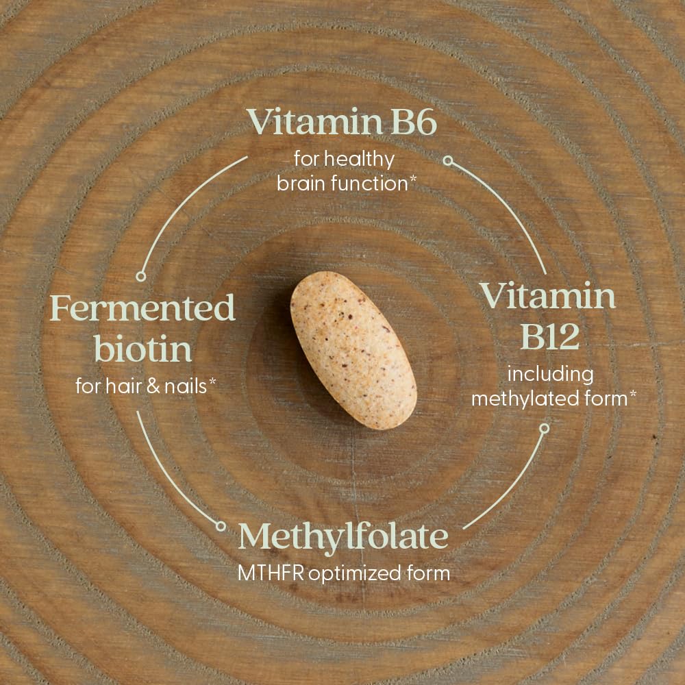 New Chapter Organic Fermented Vitamin B Complex Tablets, 30 Count