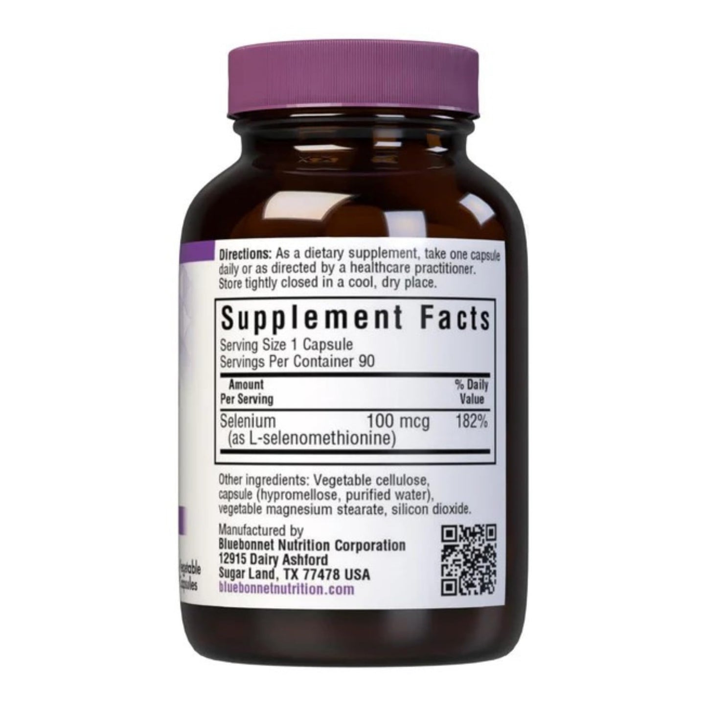 BlueBonnet Selenium 100mcg Capsules, 90 Count