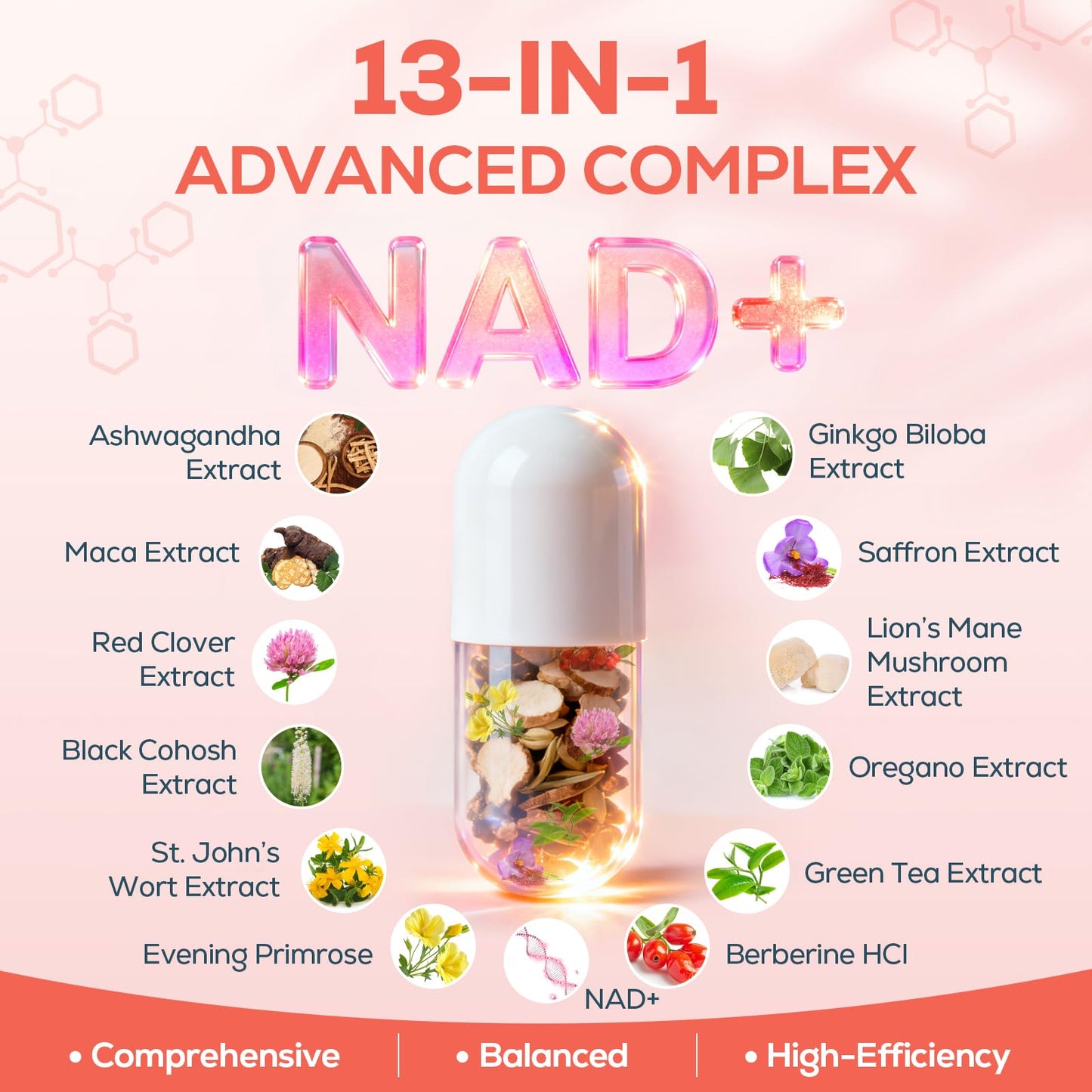 IcarusIvy NAD Supplements for Women 2000mg Liposomal NAD+, NMN Alternative, 90 Capsules
