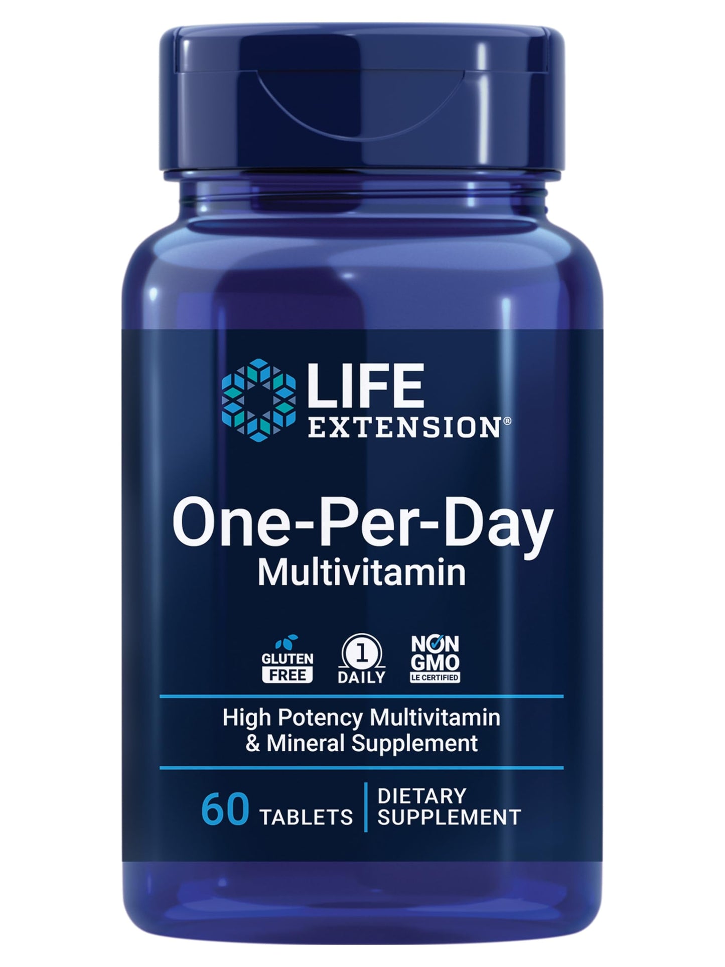 Life Extension One-Per-Day Multivitamin Tablets, 60 Count