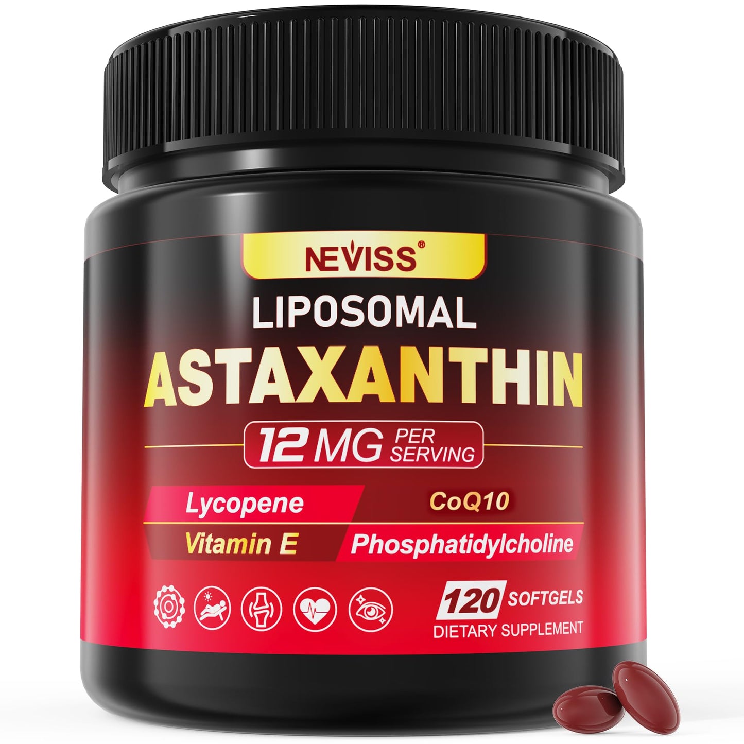 NEVISS Liposomal Astaxanthin Softgels 120