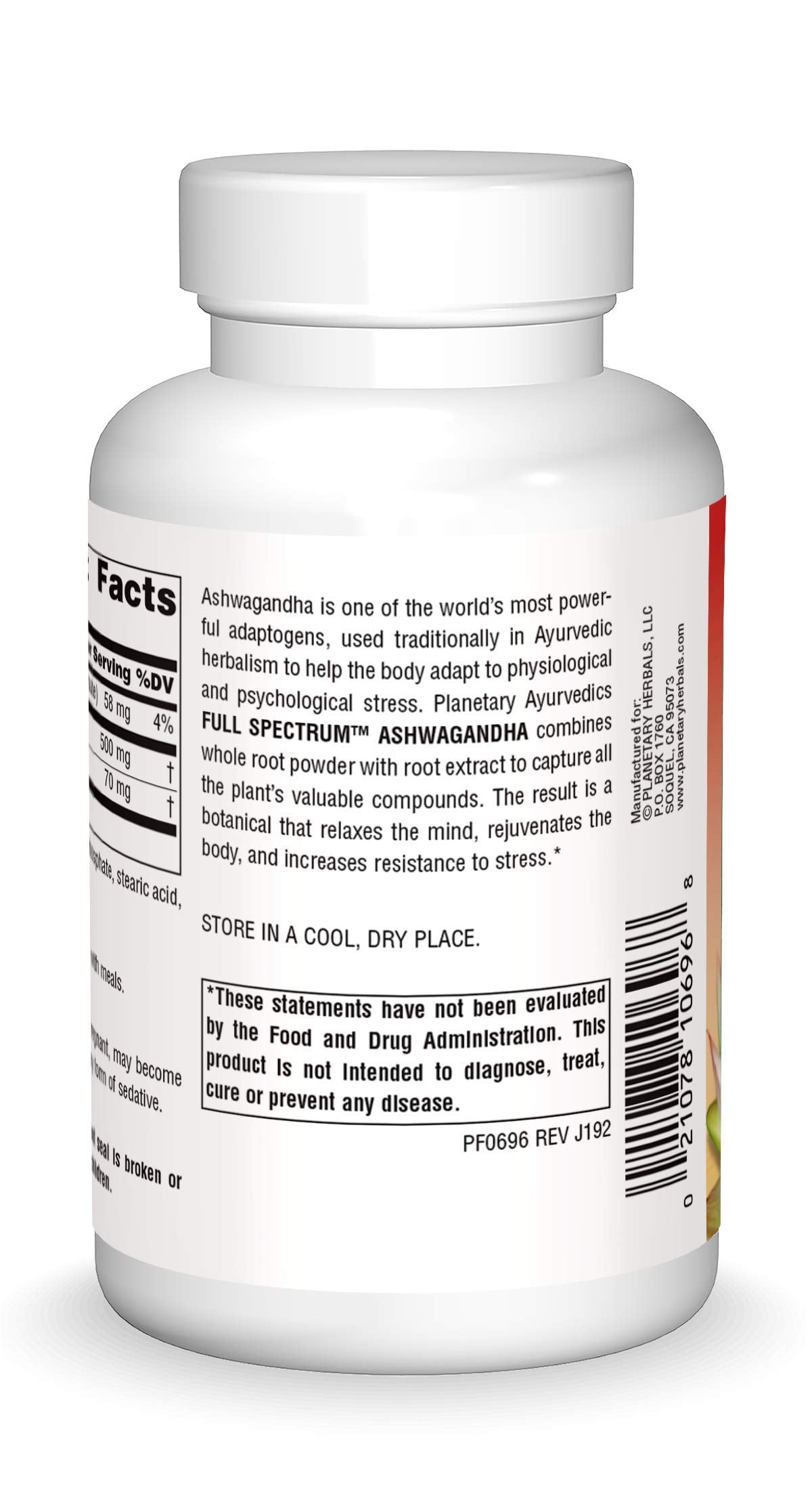 Planetary Herbals Ashwagandha Full Spectrum Tablet, 120 Tablets