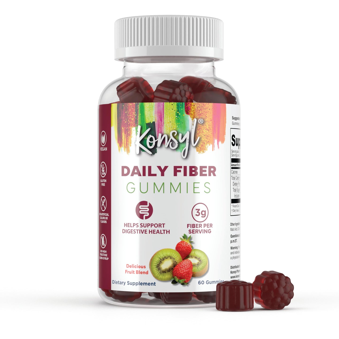Konsyl Daily Fiber Gummy 60 Count