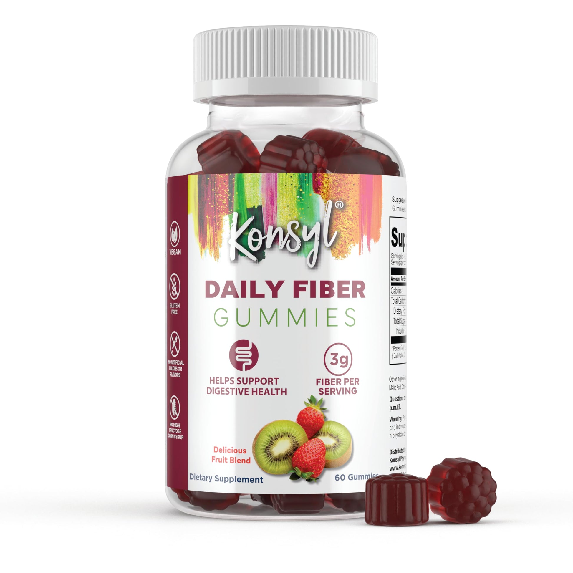 Konsyl Daily Fiber Gummy 60 Count