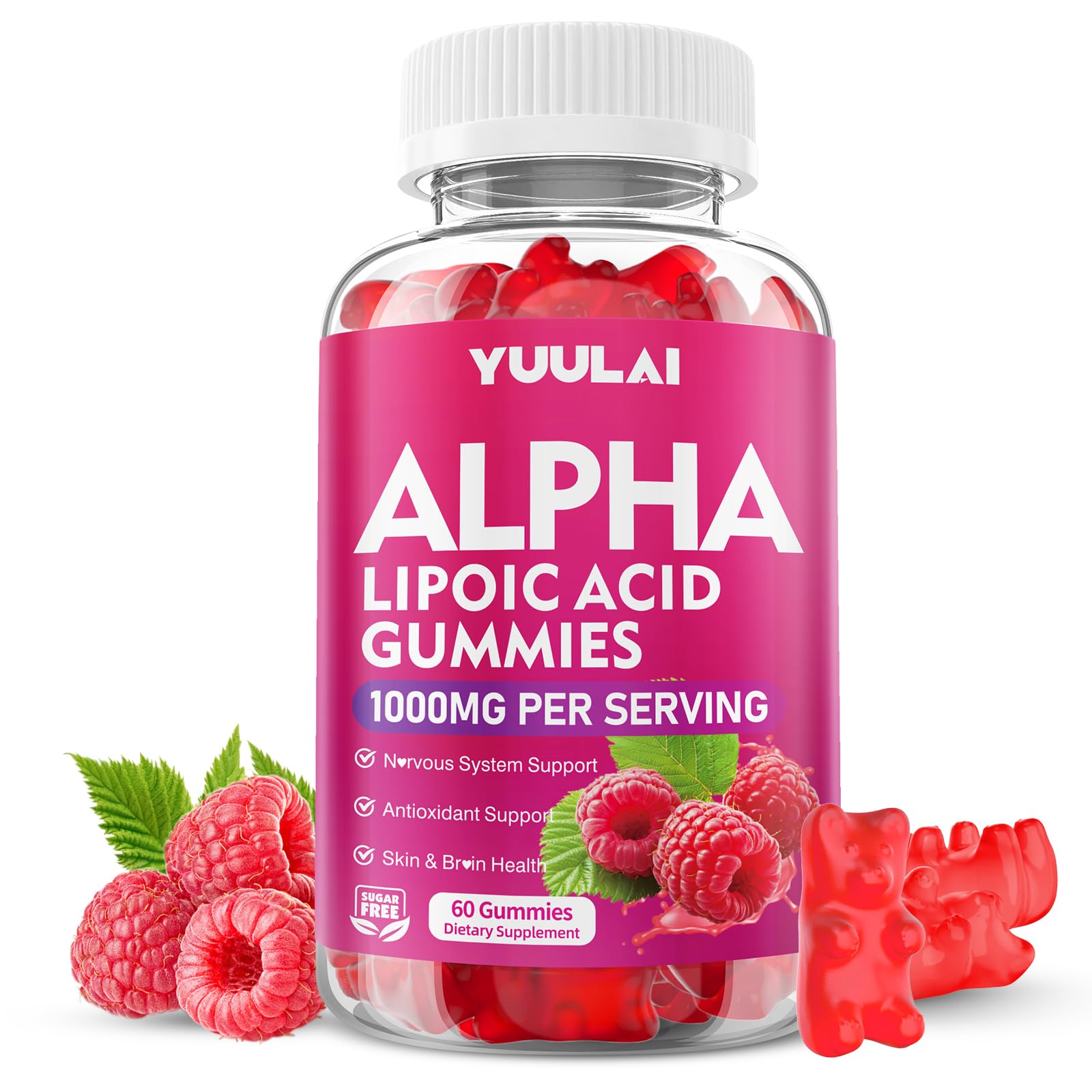 YUULAI Alpha Lipoic Acid Gummies 60 Count