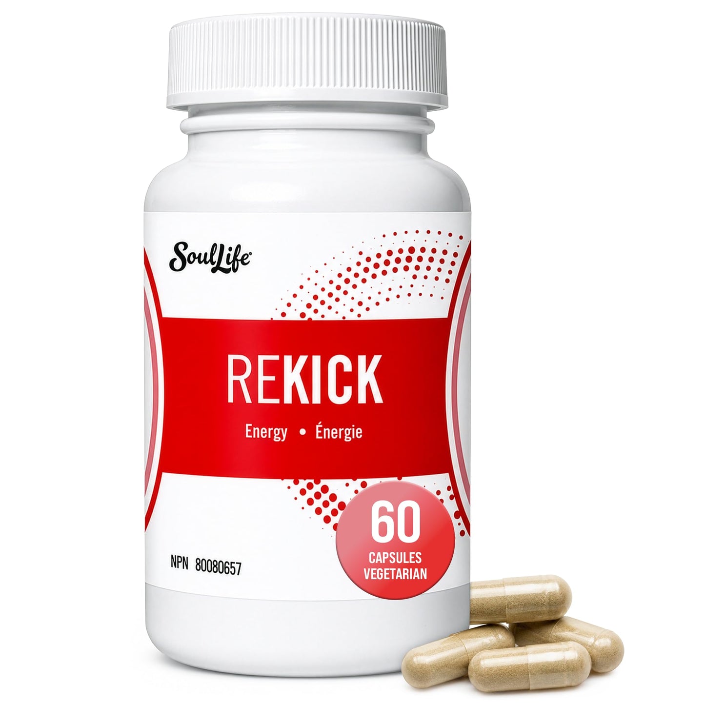 SoulLife REKICK Energy & Thyroid Support Capsules, 60 Count