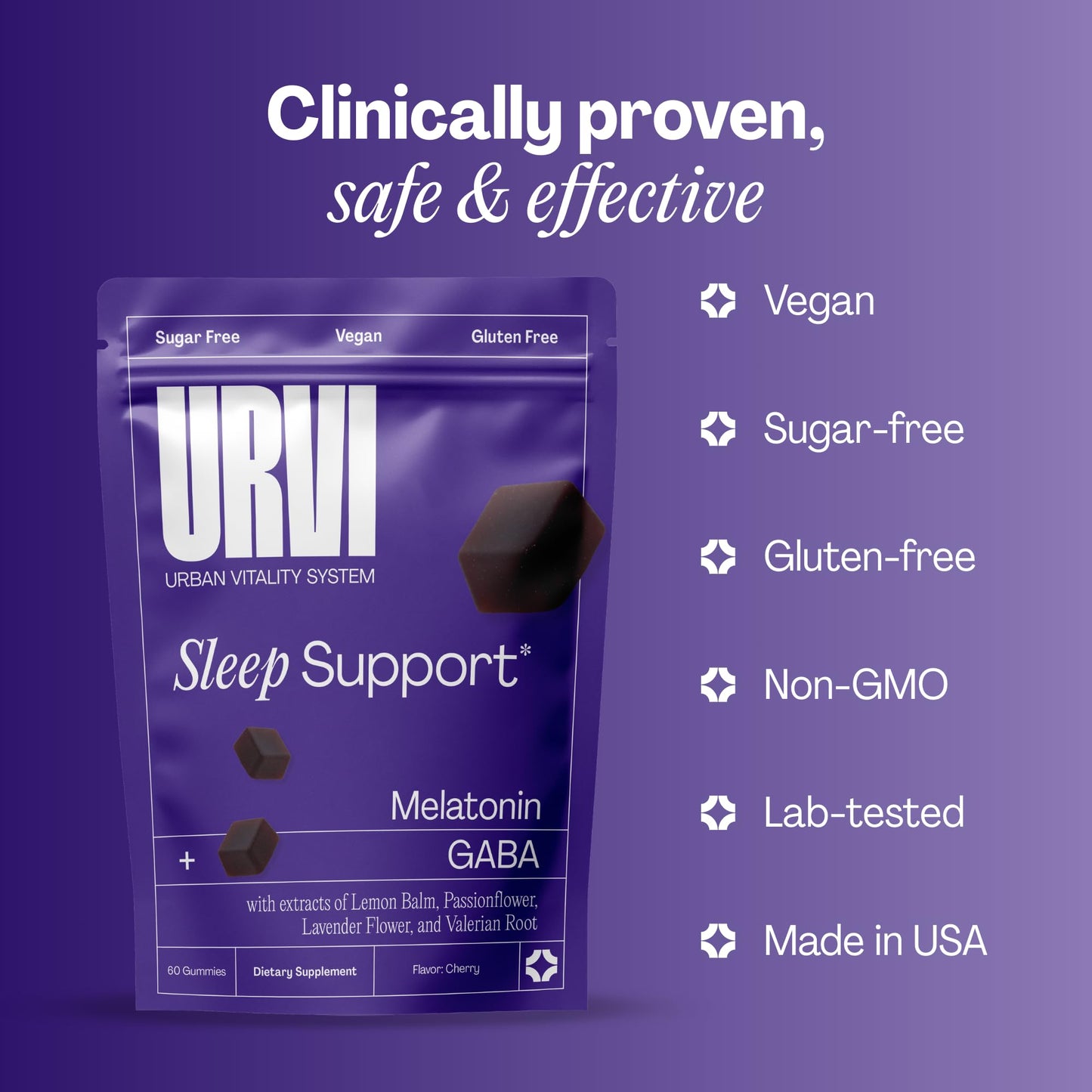 URVI Sleep Gummies 60 Count