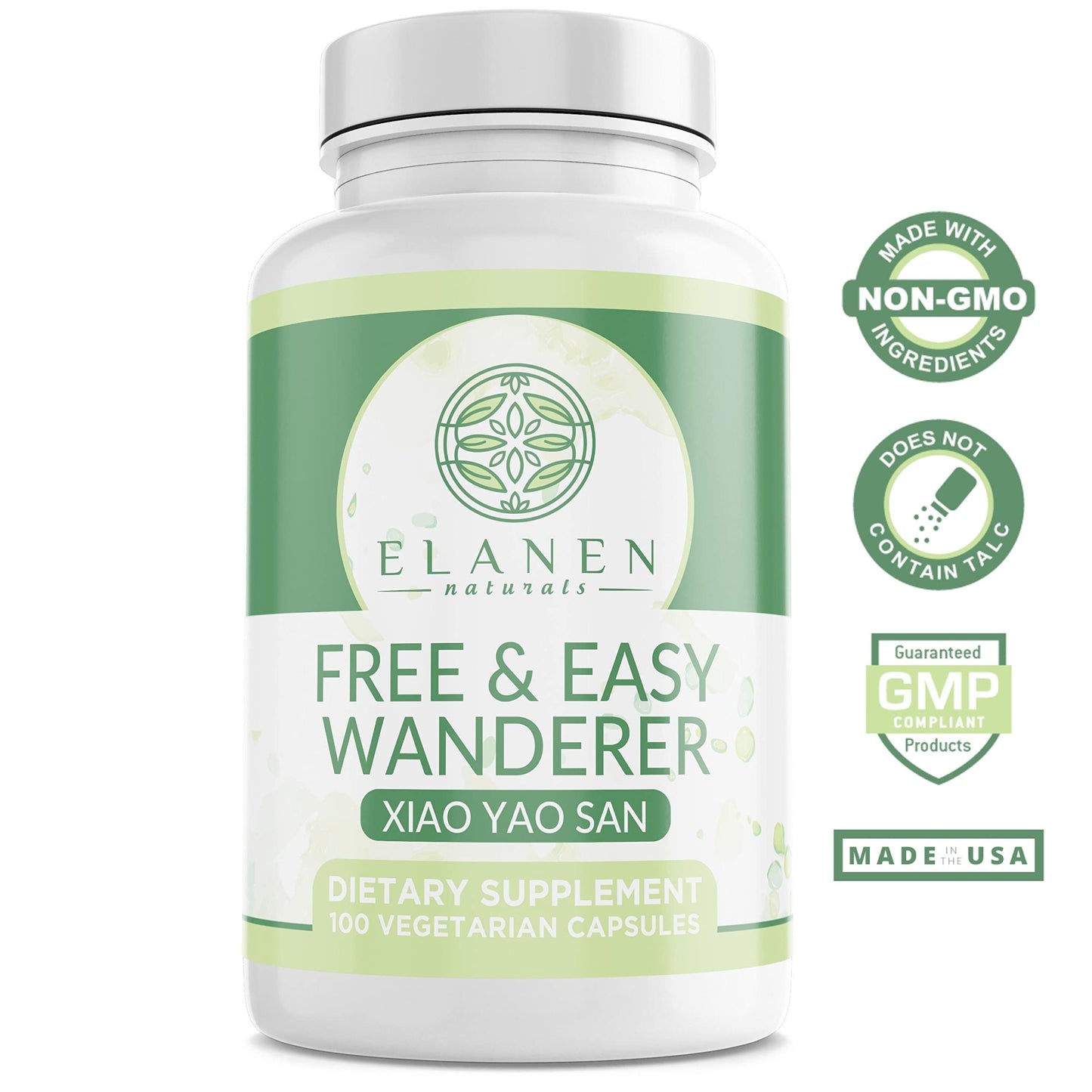 Elanen Naturals Xiao Yao San Free and Easy Wanderer Xiao Yao Wan Xiao Yao Pian Capsules 100 Count