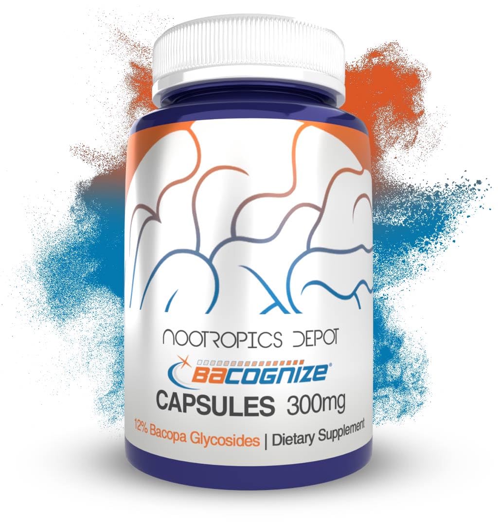Nootropics Depot BaCognize Bacopa Monnieri Capsules 240 Count