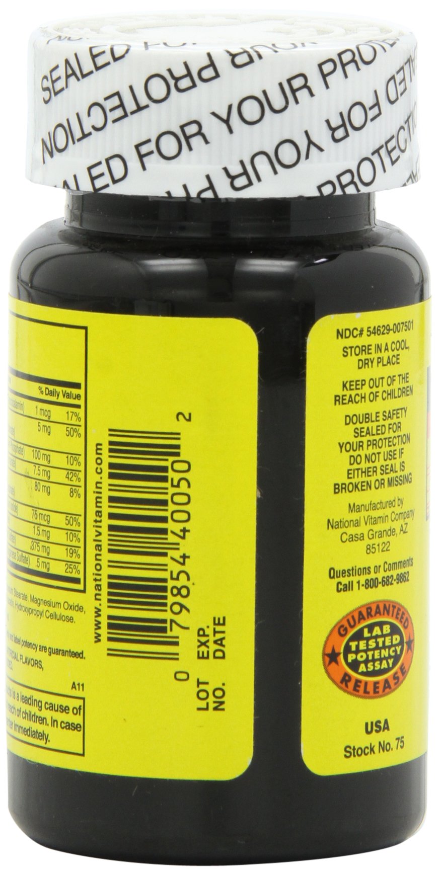 Nature's Blend NAT B Multivitamin & MIN TB Tablets, 100 Count